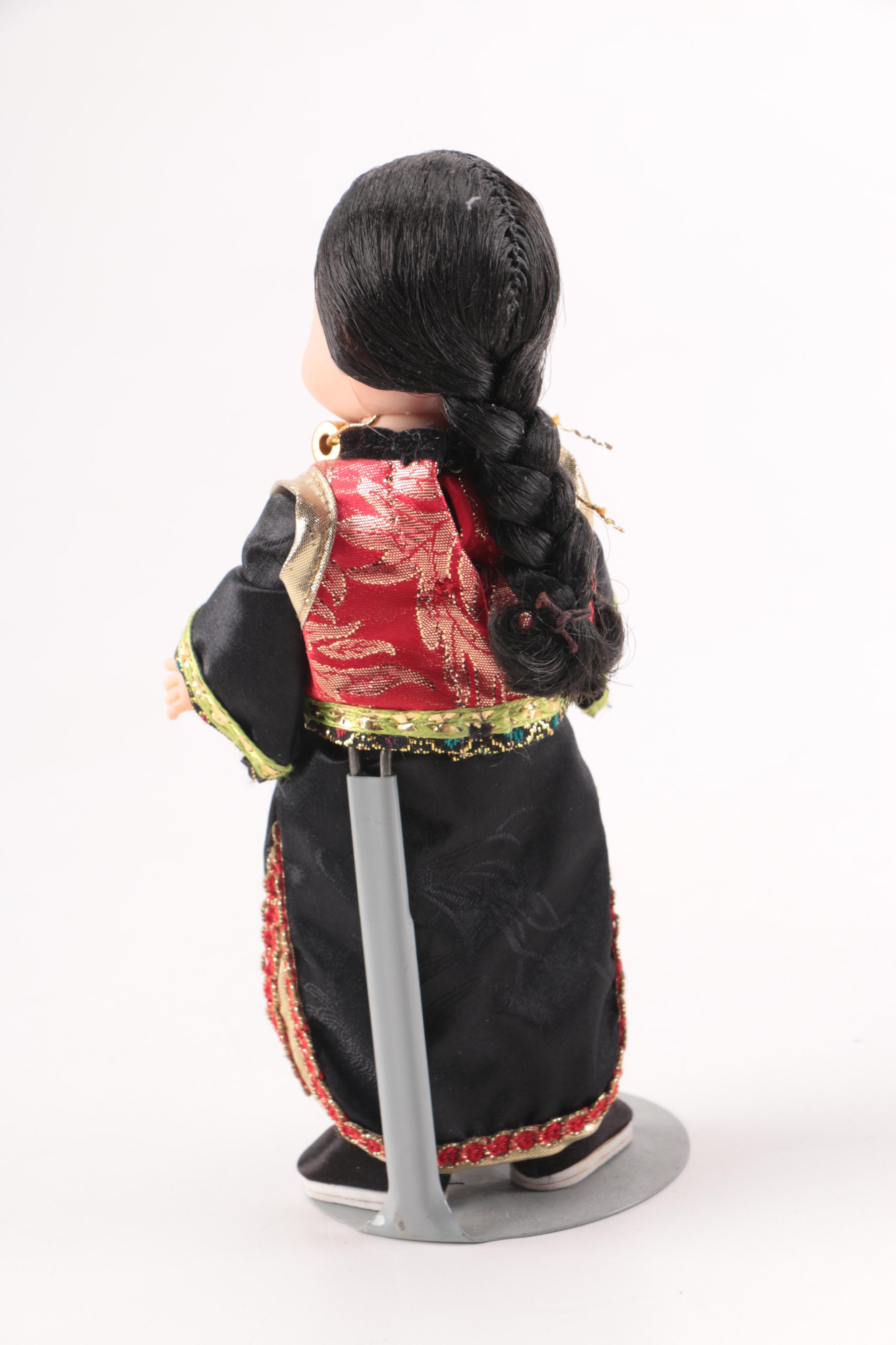 Dolls in Asian and Florentine Style Costumes