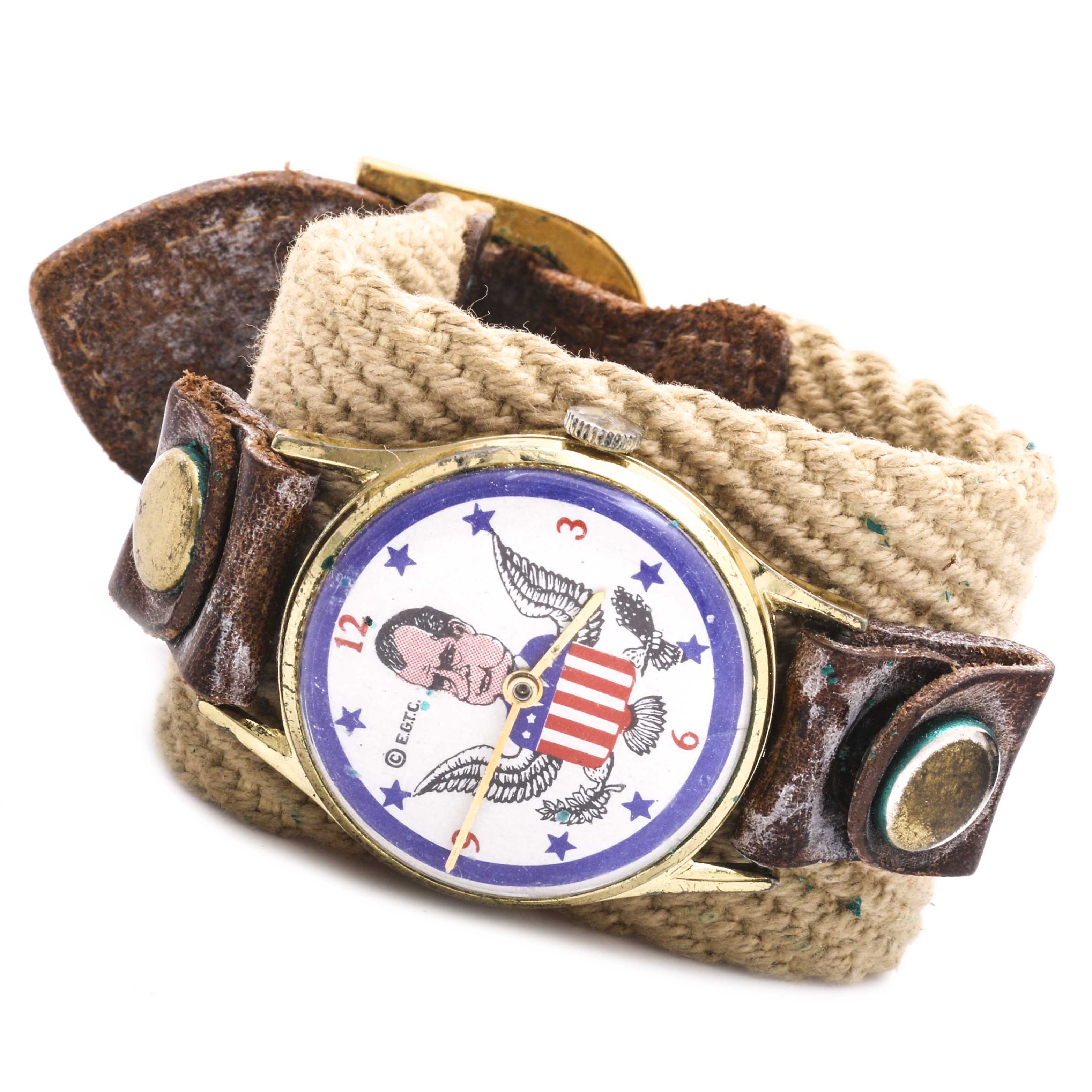 Richard Nixon and Howdy Doody Character Watches