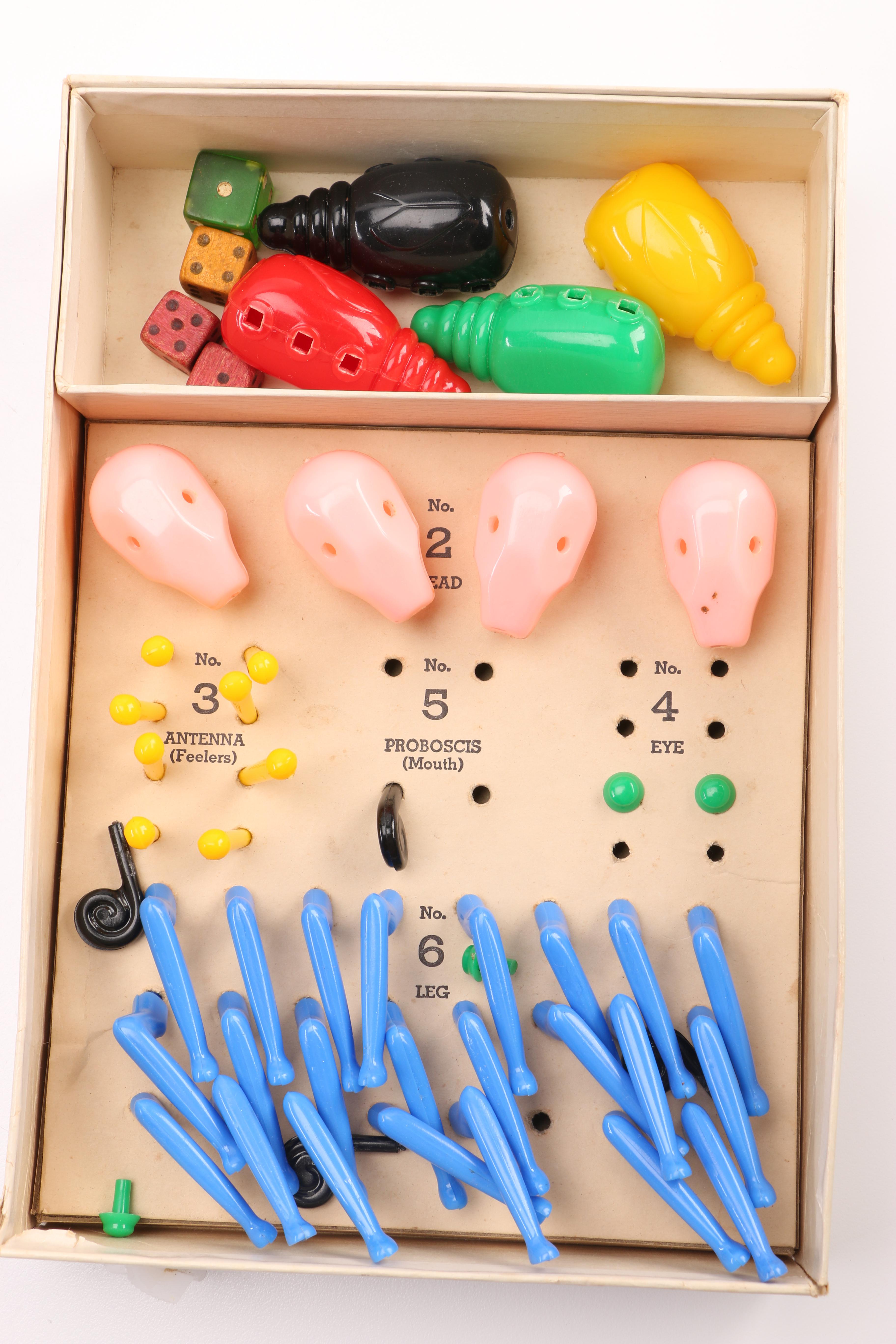 Vintage "Changeable Charlie" and "Cootie" Games