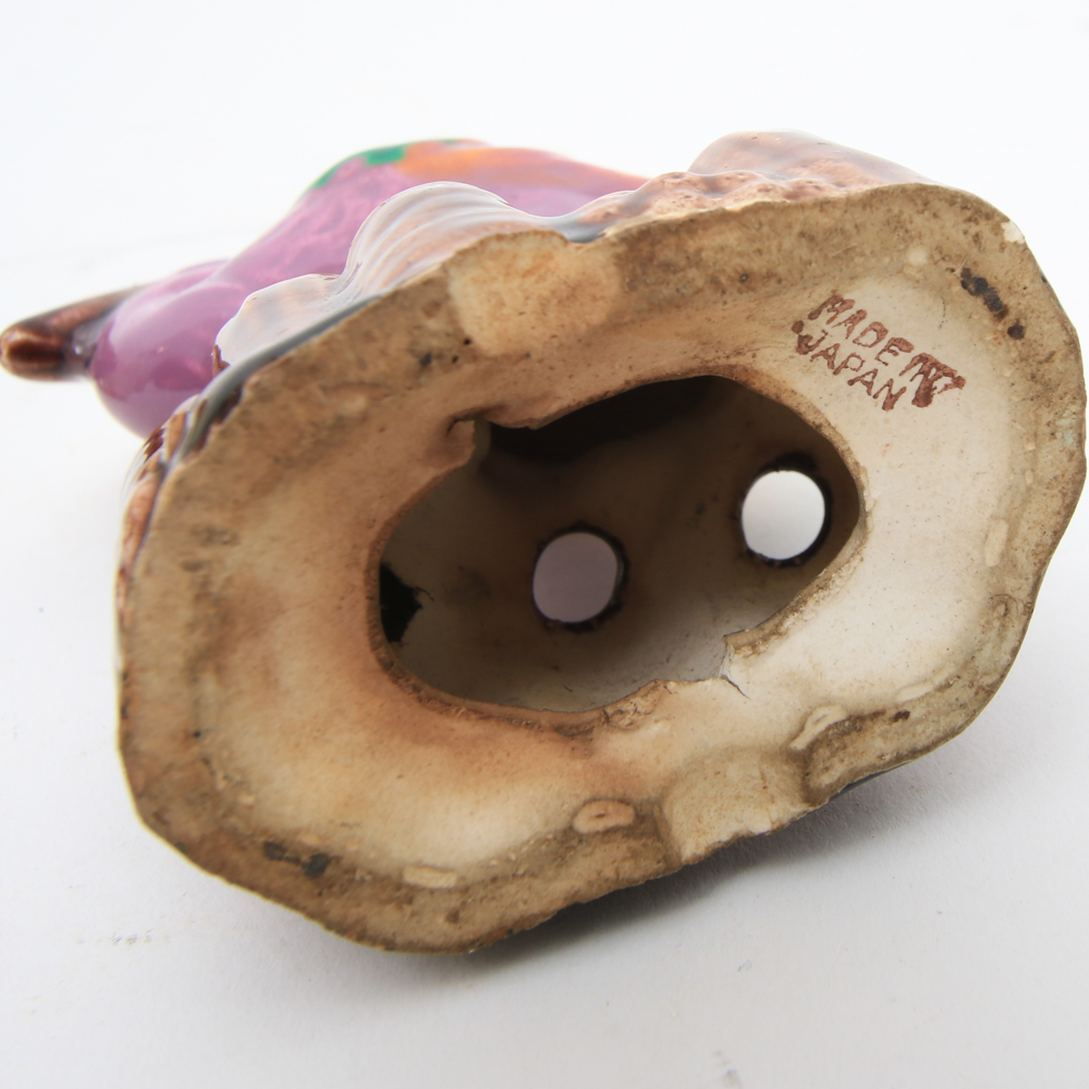 Three Vintage Japanese Ceramic Flower Frogs