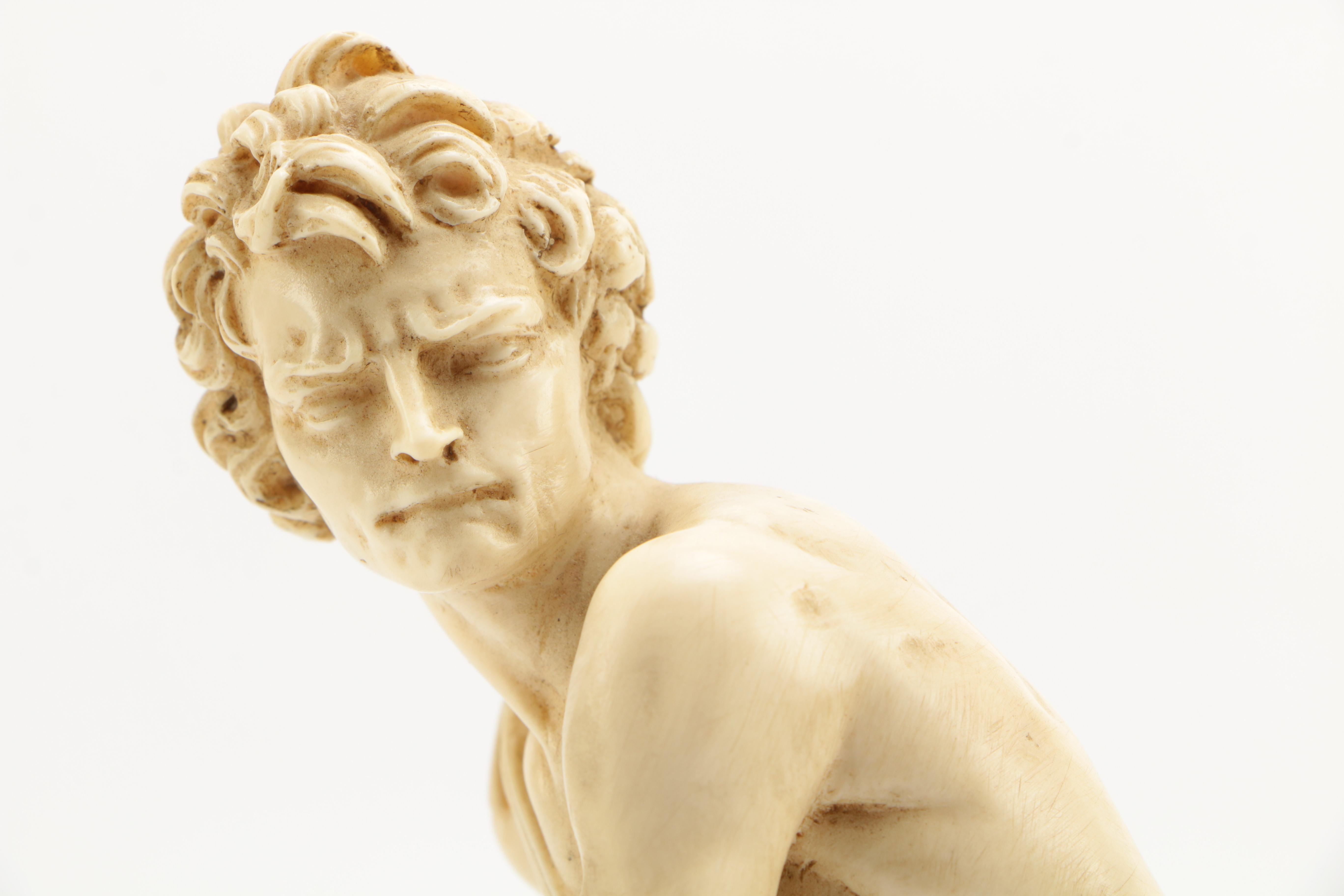 G. Ruggeri Replica Statuette After "David" by Gian Lorenzo Bernini