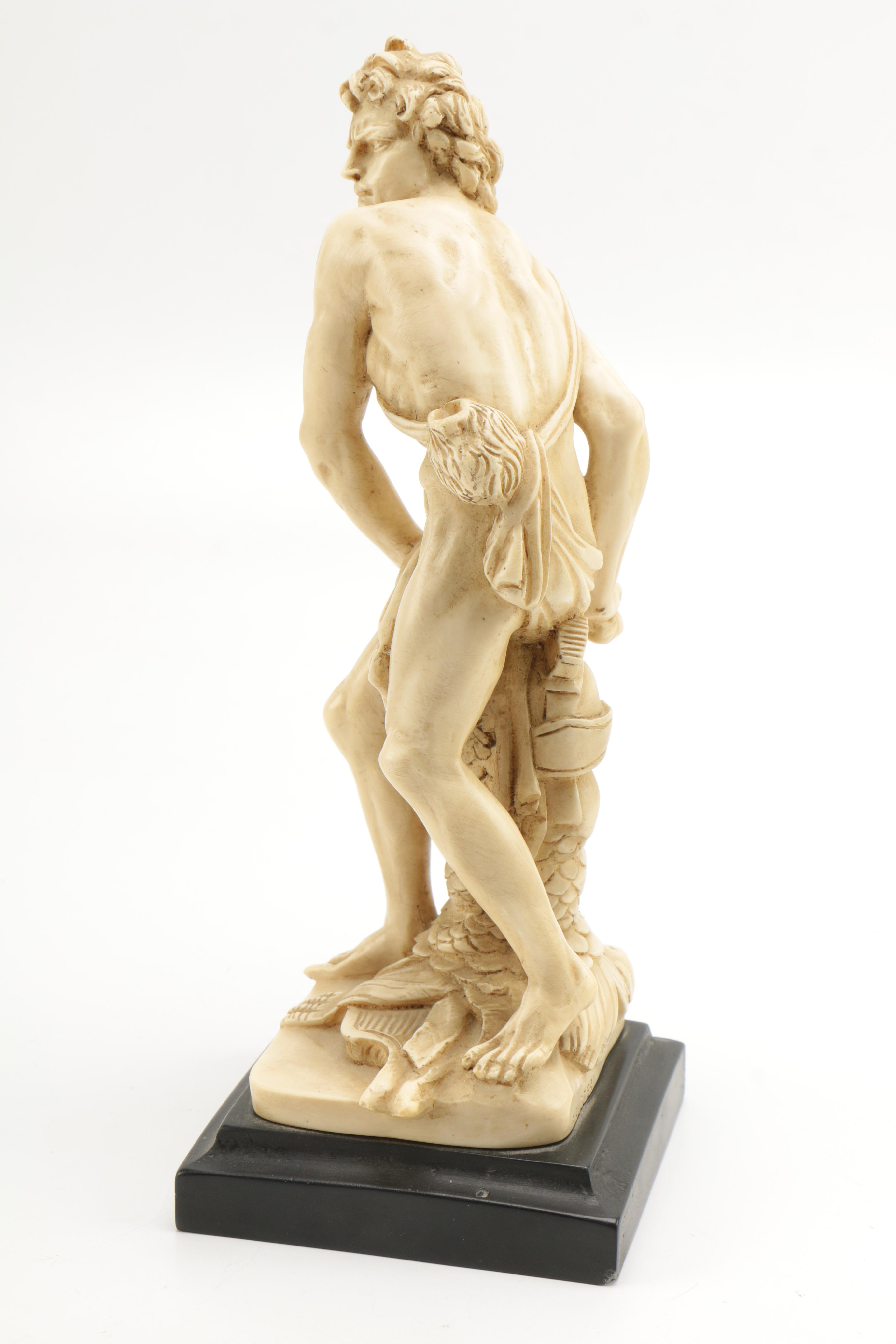 G. Ruggeri Replica Statuette After "David" by Gian Lorenzo Bernini