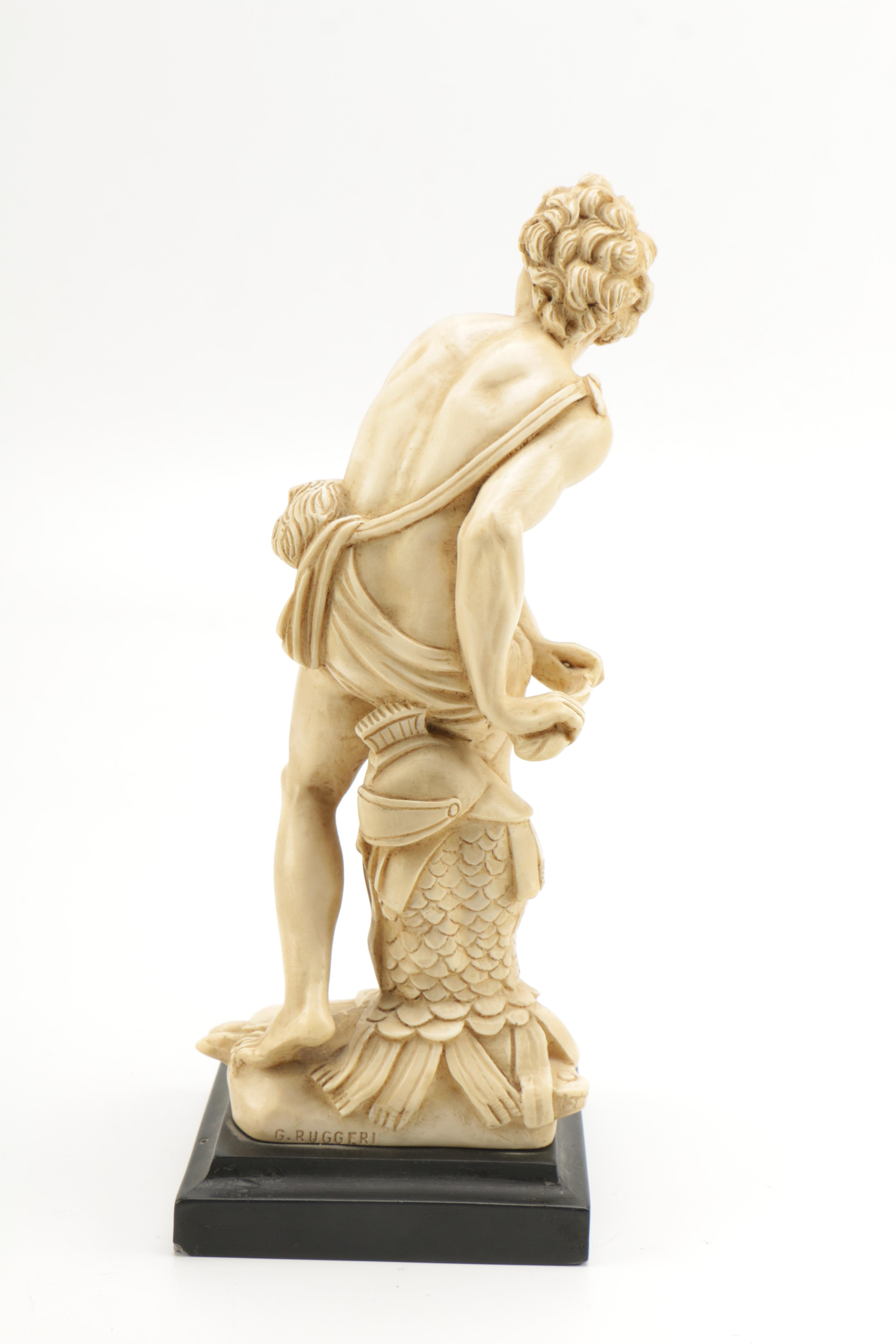 G. Ruggeri Replica Statuette After "David" by Gian Lorenzo Bernini