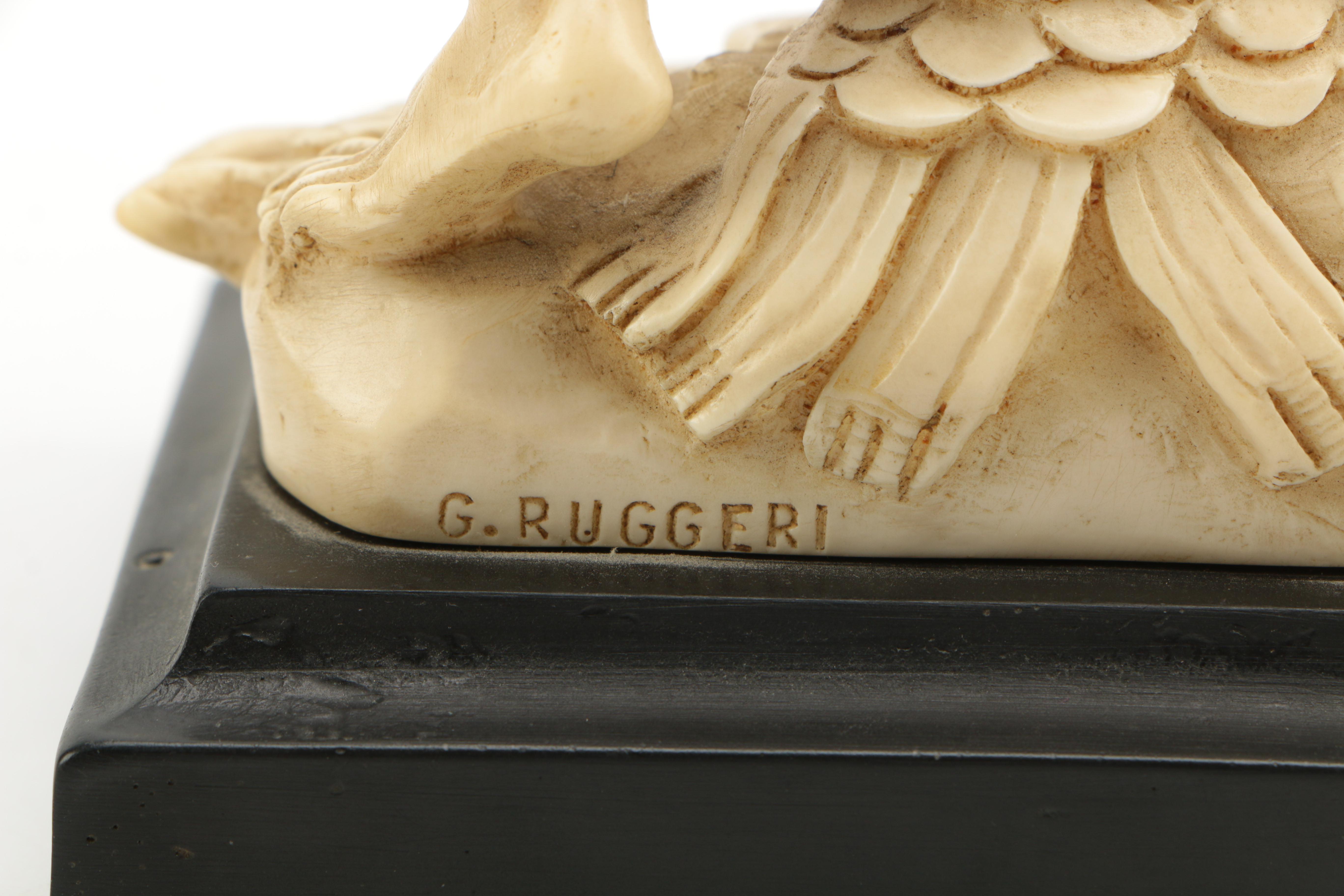 G. Ruggeri Replica Statuette After "David" by Gian Lorenzo Bernini