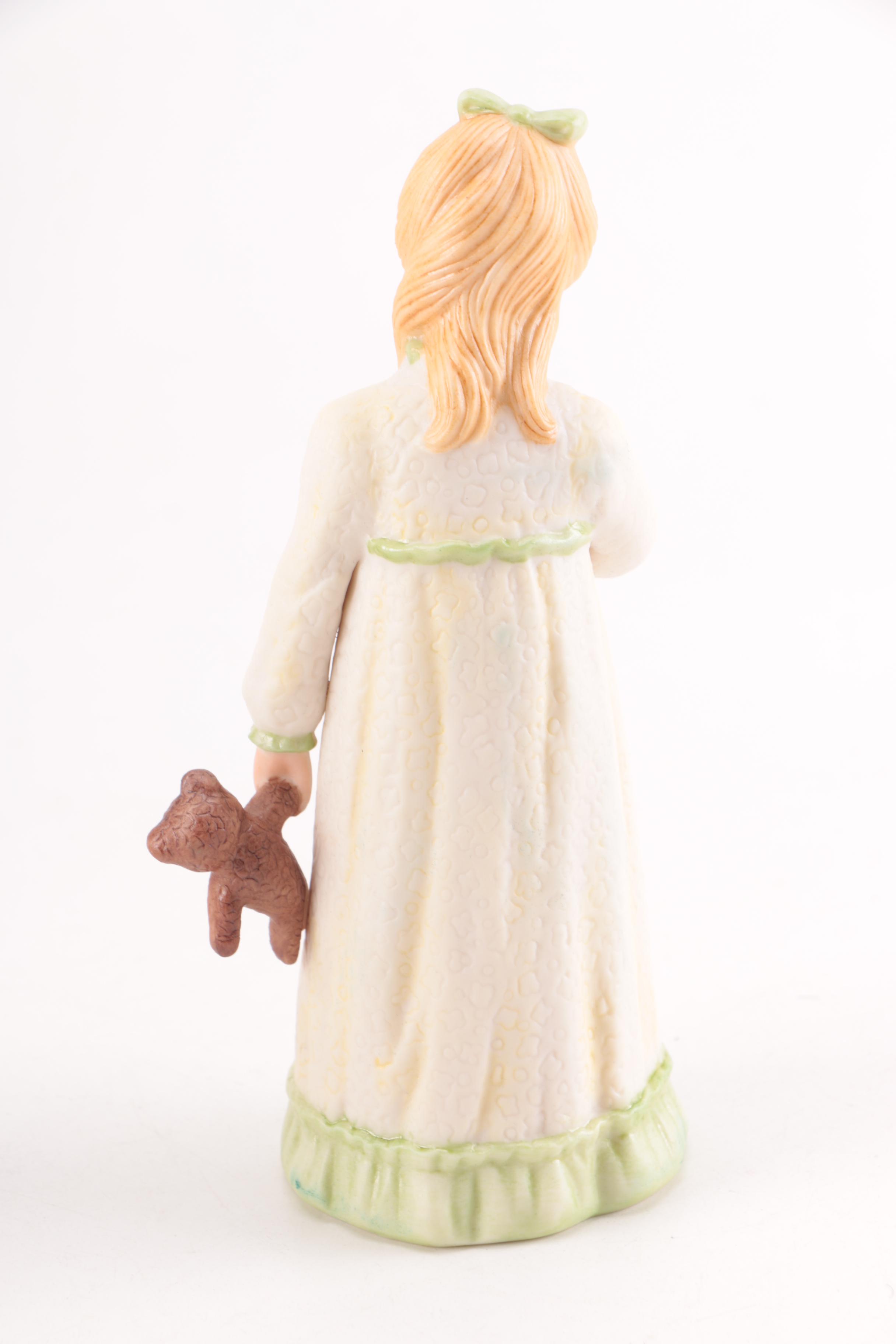 Goebel Collector's Club "Hush-A-Bye" and "What Now?" Porcelain Figurines