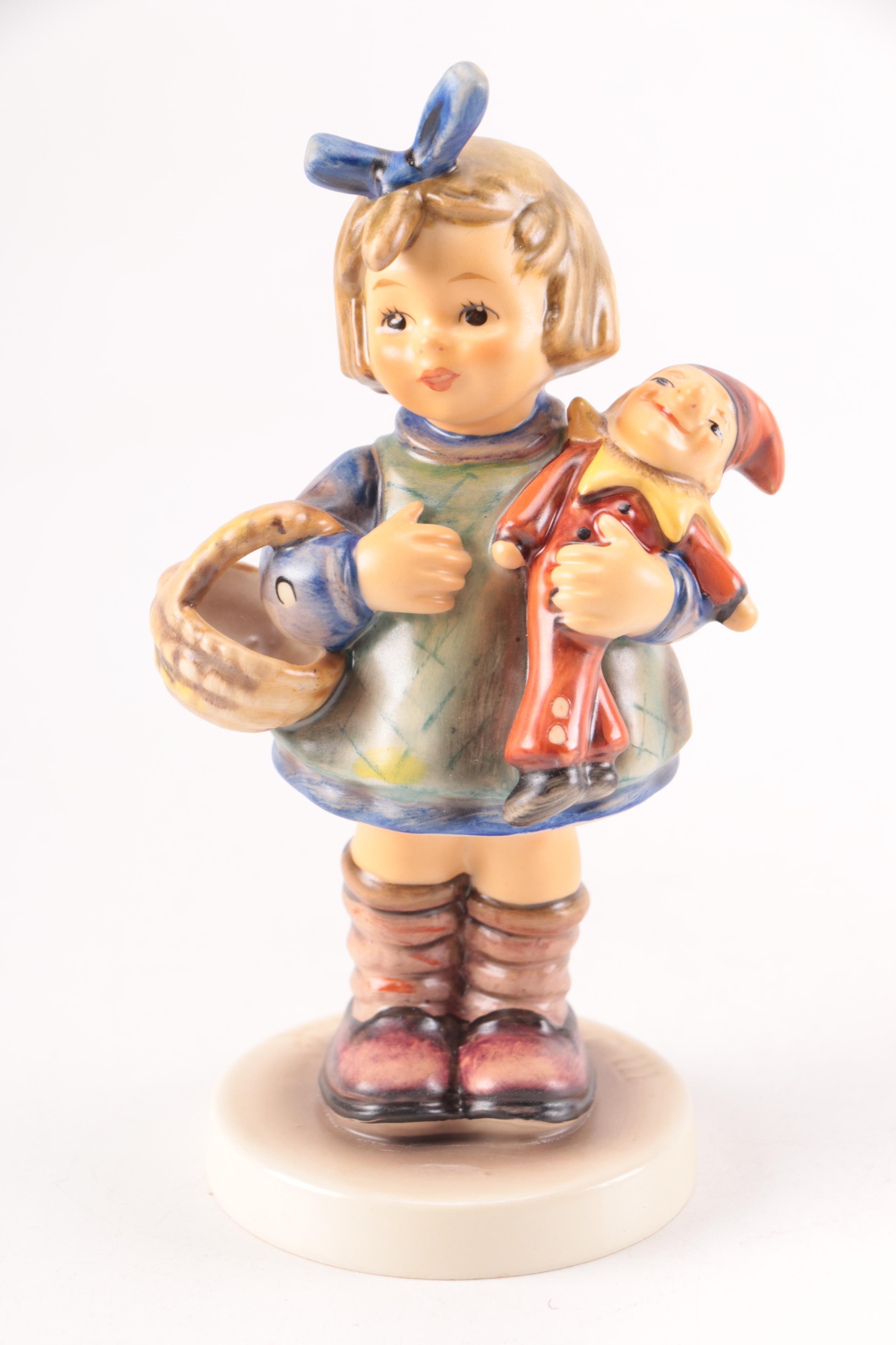 Goebel Collector's Club "Hush-A-Bye" and "What Now?" Porcelain Figurines