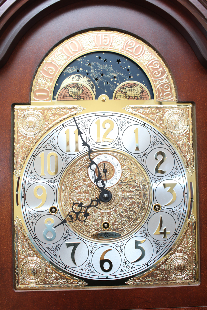 Cherry "Langston" Grandfather Clock by Howard Miller