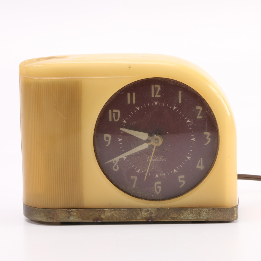 Vintage Westclox Bakelite Electric Alarm Clock