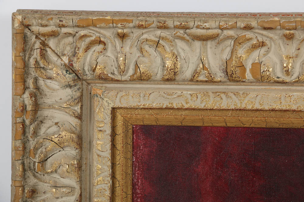 Gaetano Vitale Oil Painting on Canvas of a Reclining Woman