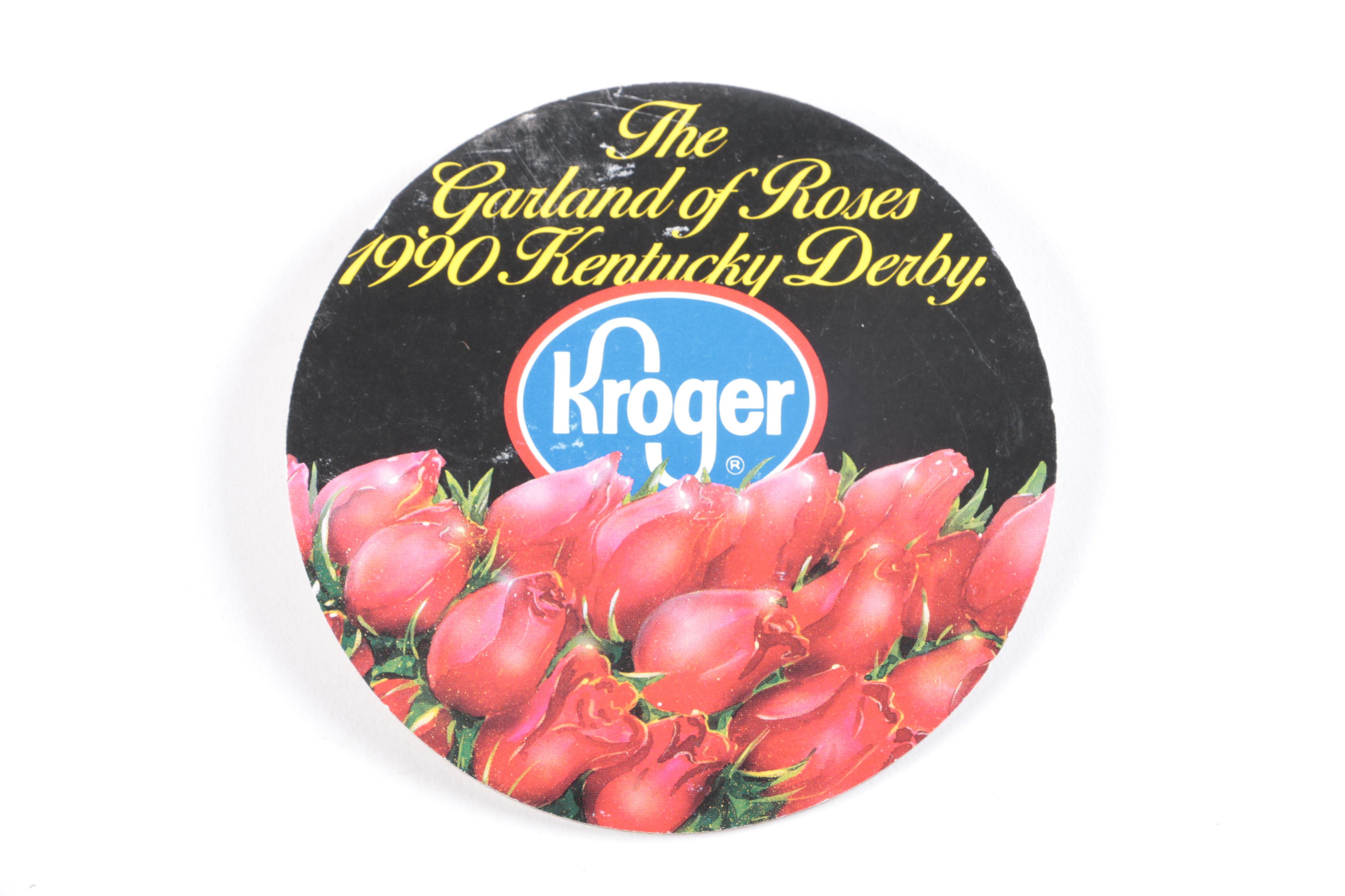 Collection of Kentucky Derby Caps and Lapel Pins