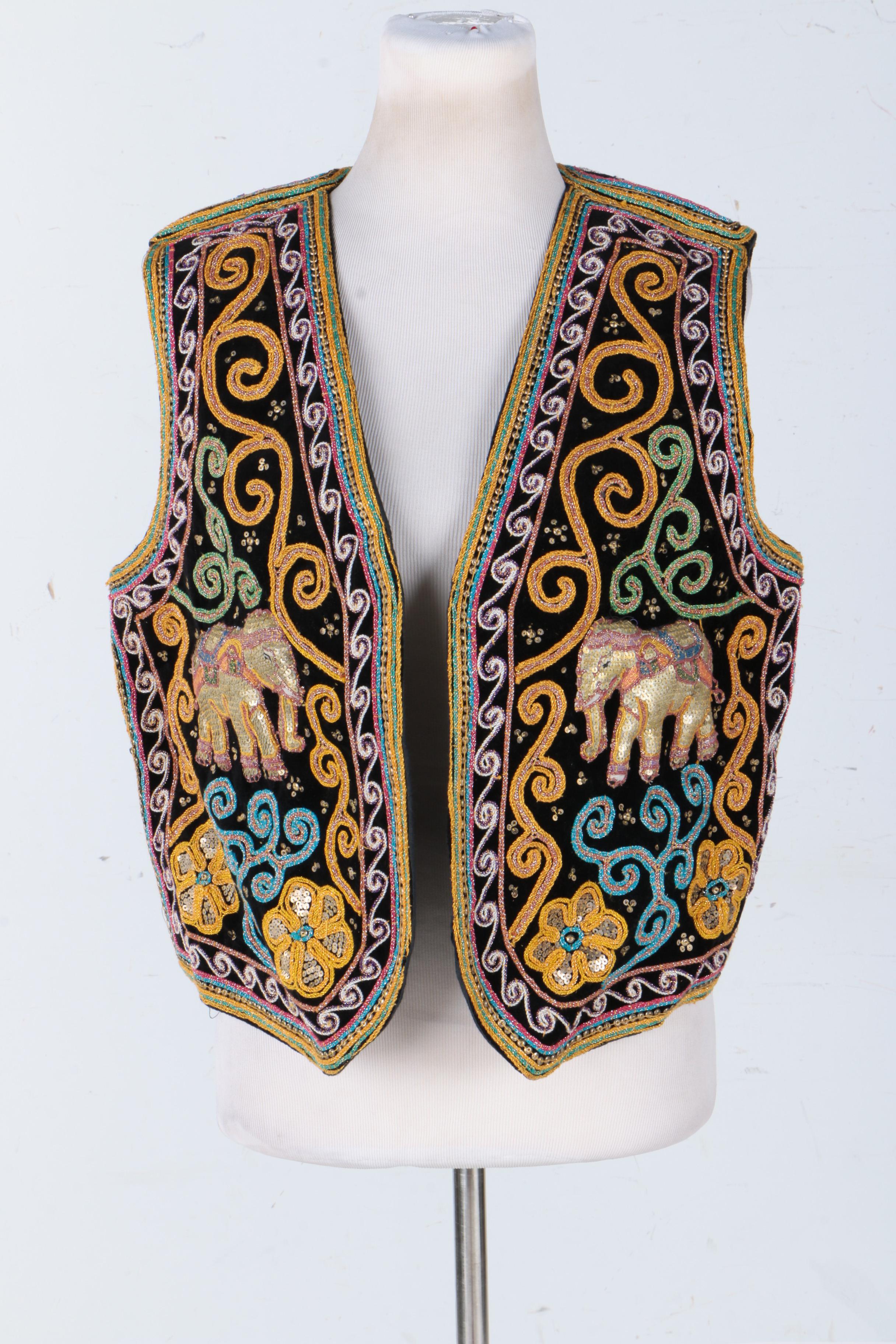 Carol Horn Workshop Sequin Embroidered Vests