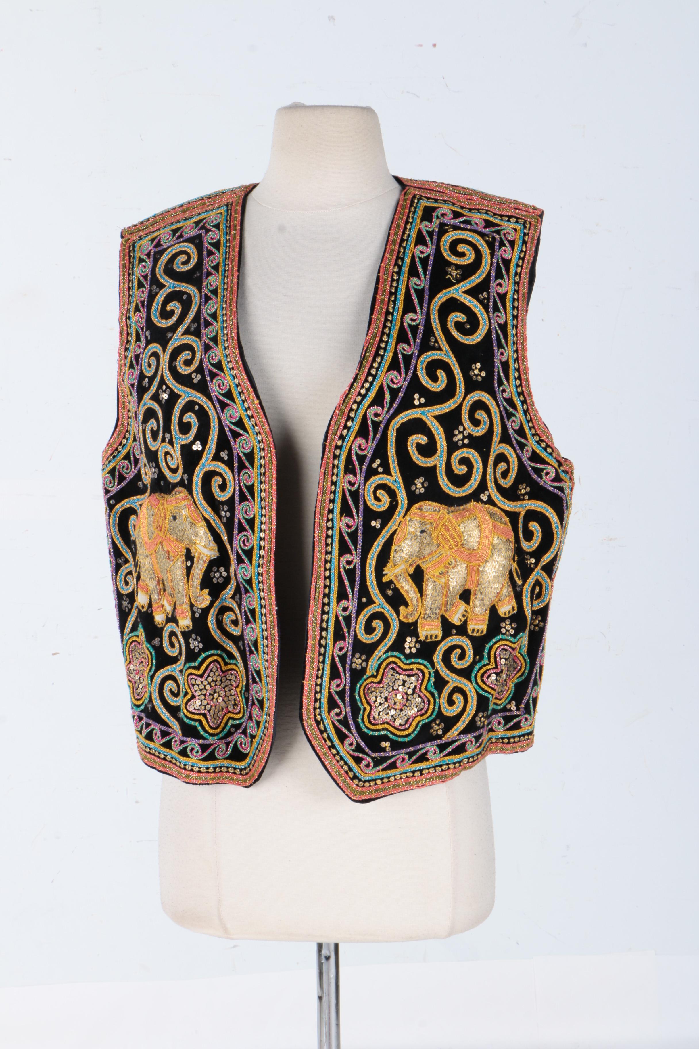 Carol Horn Workshop Sequin Embroidered Vests