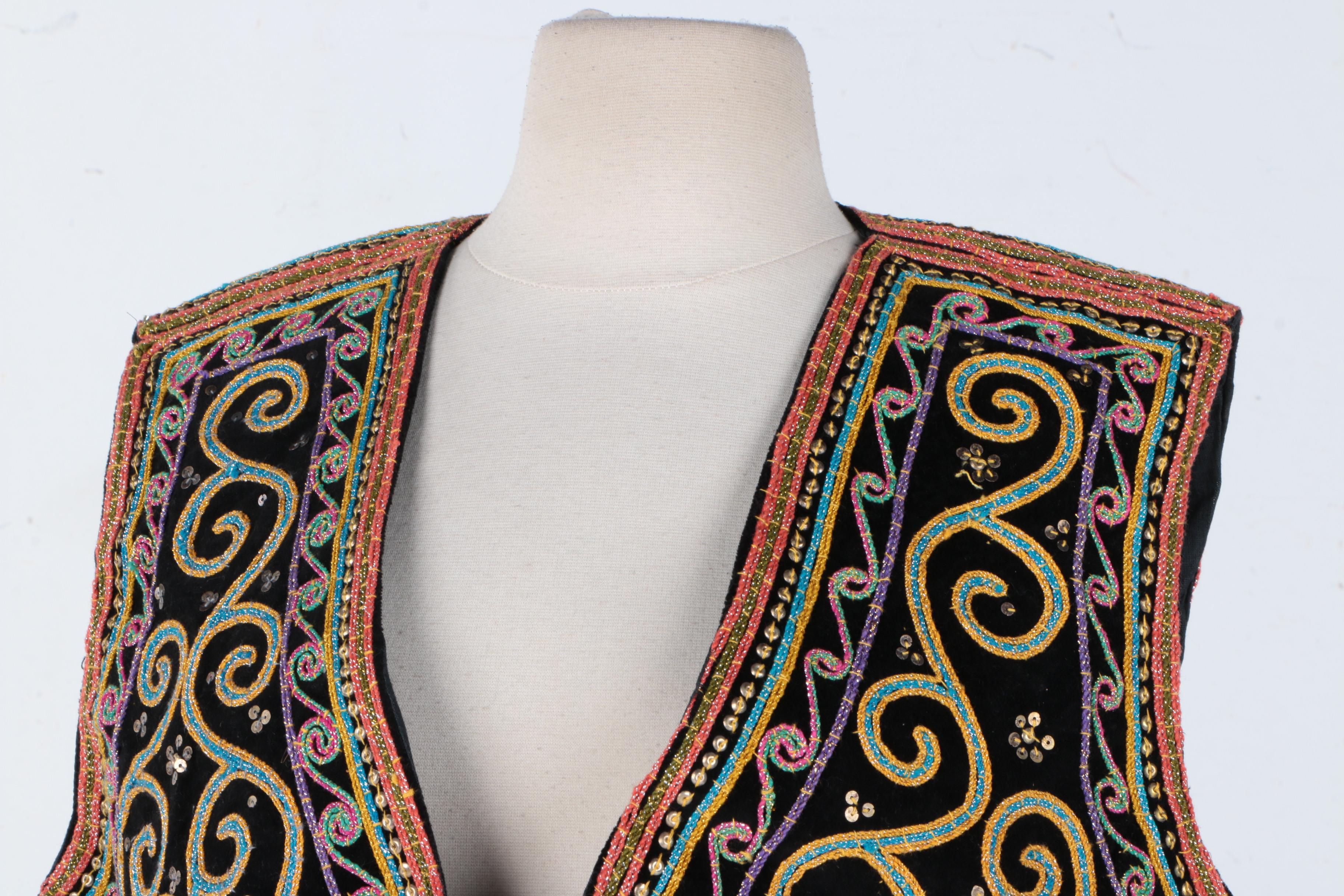 Carol Horn Workshop Sequin Embroidered Vests