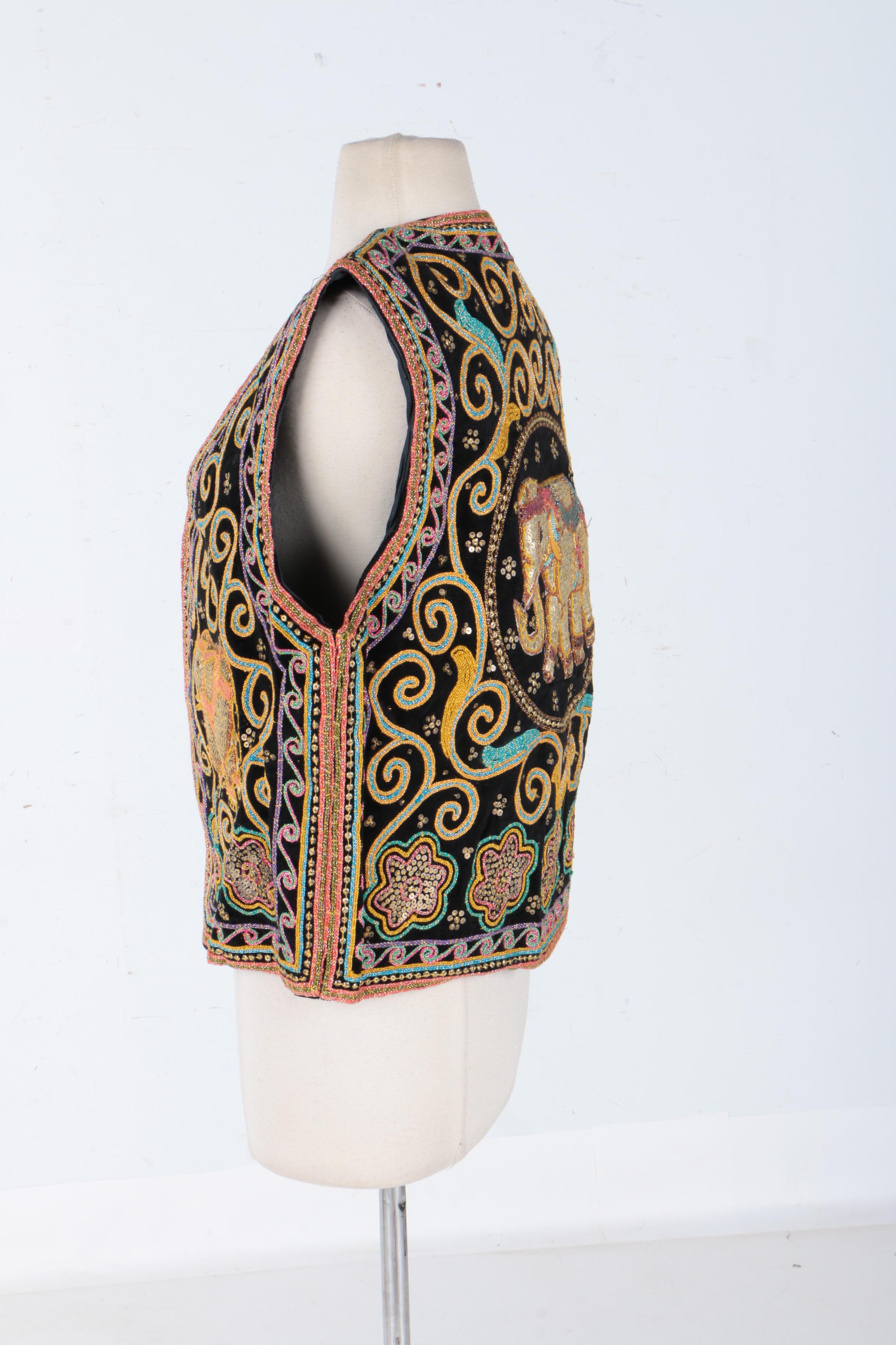 Carol Horn Workshop Sequin Embroidered Vests