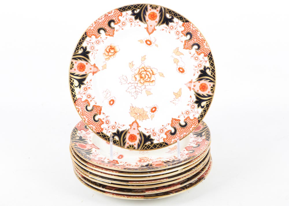 Antique Royal Crown Derby Dessert Plates