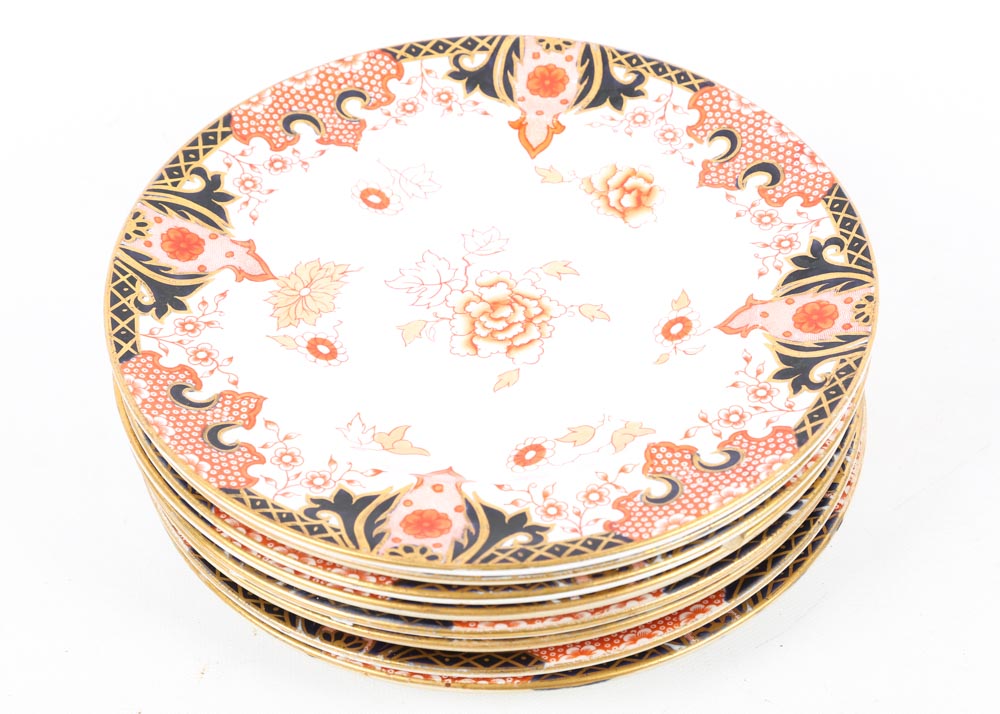 Antique Royal Crown Derby Dessert Plates
