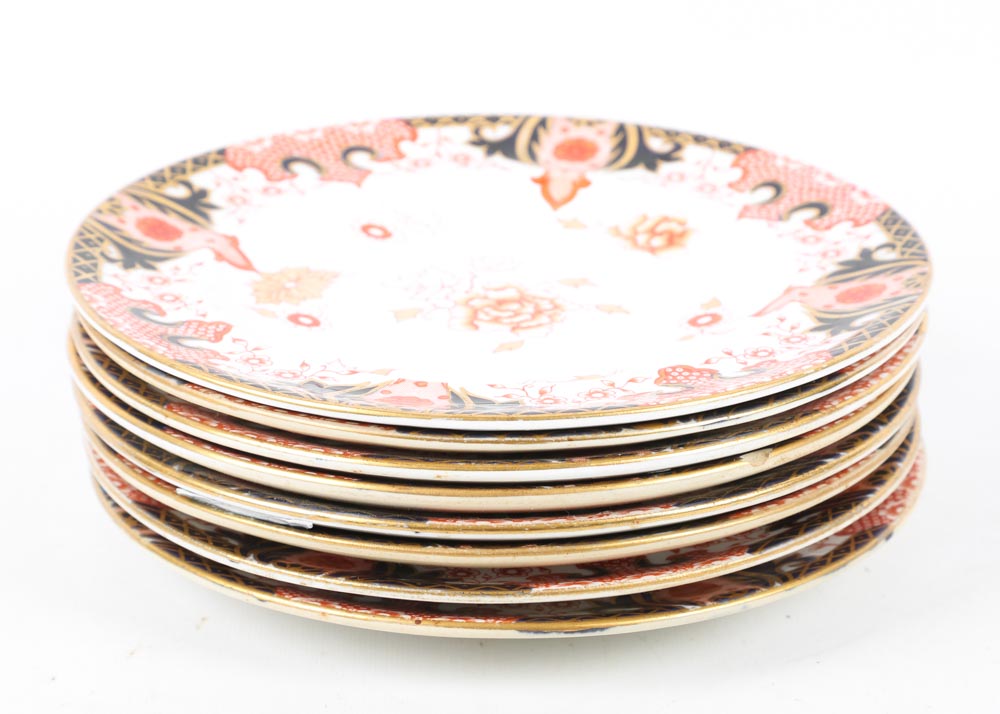 Antique Royal Crown Derby Dessert Plates