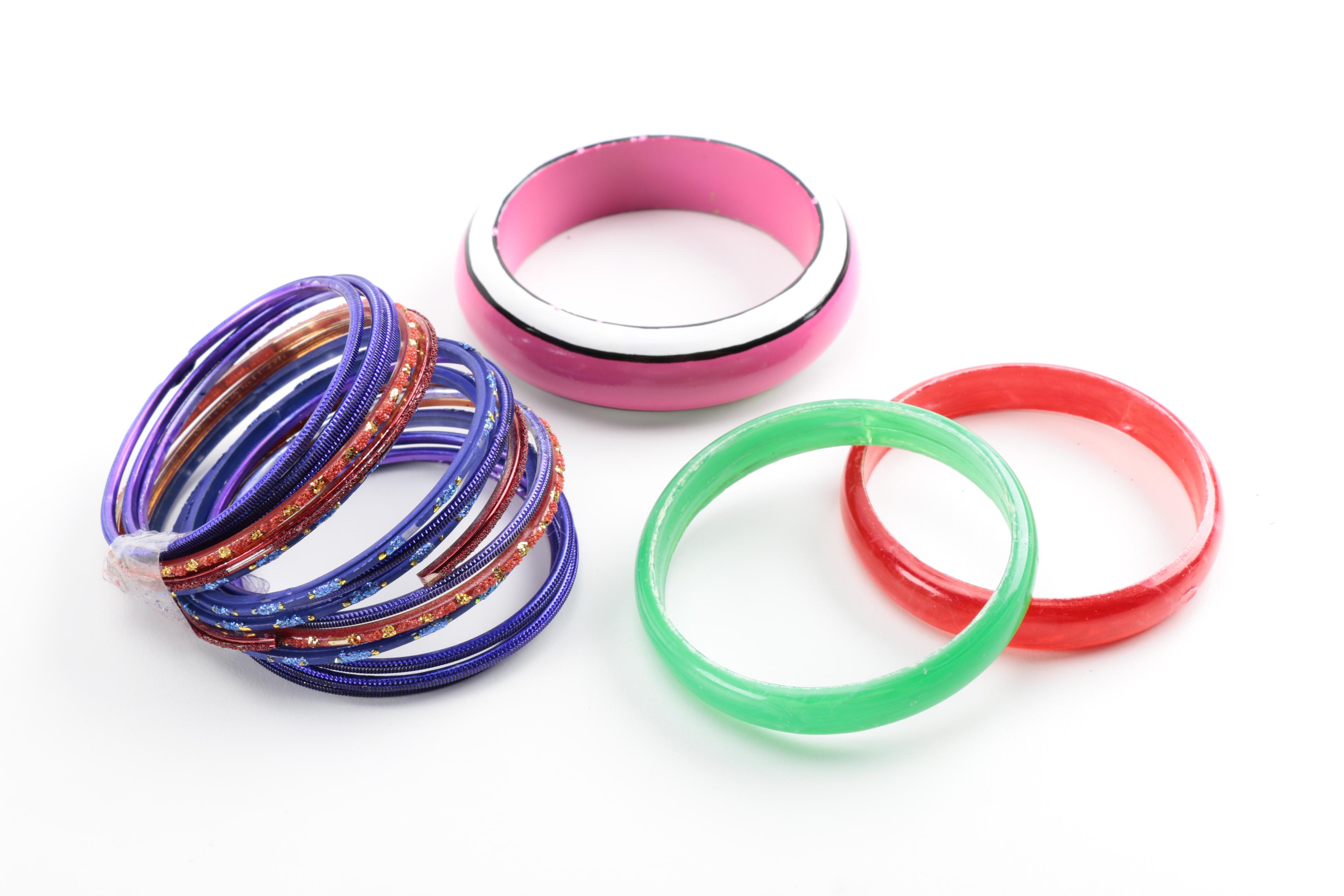 Generous Assortment of Bangle Bracelets