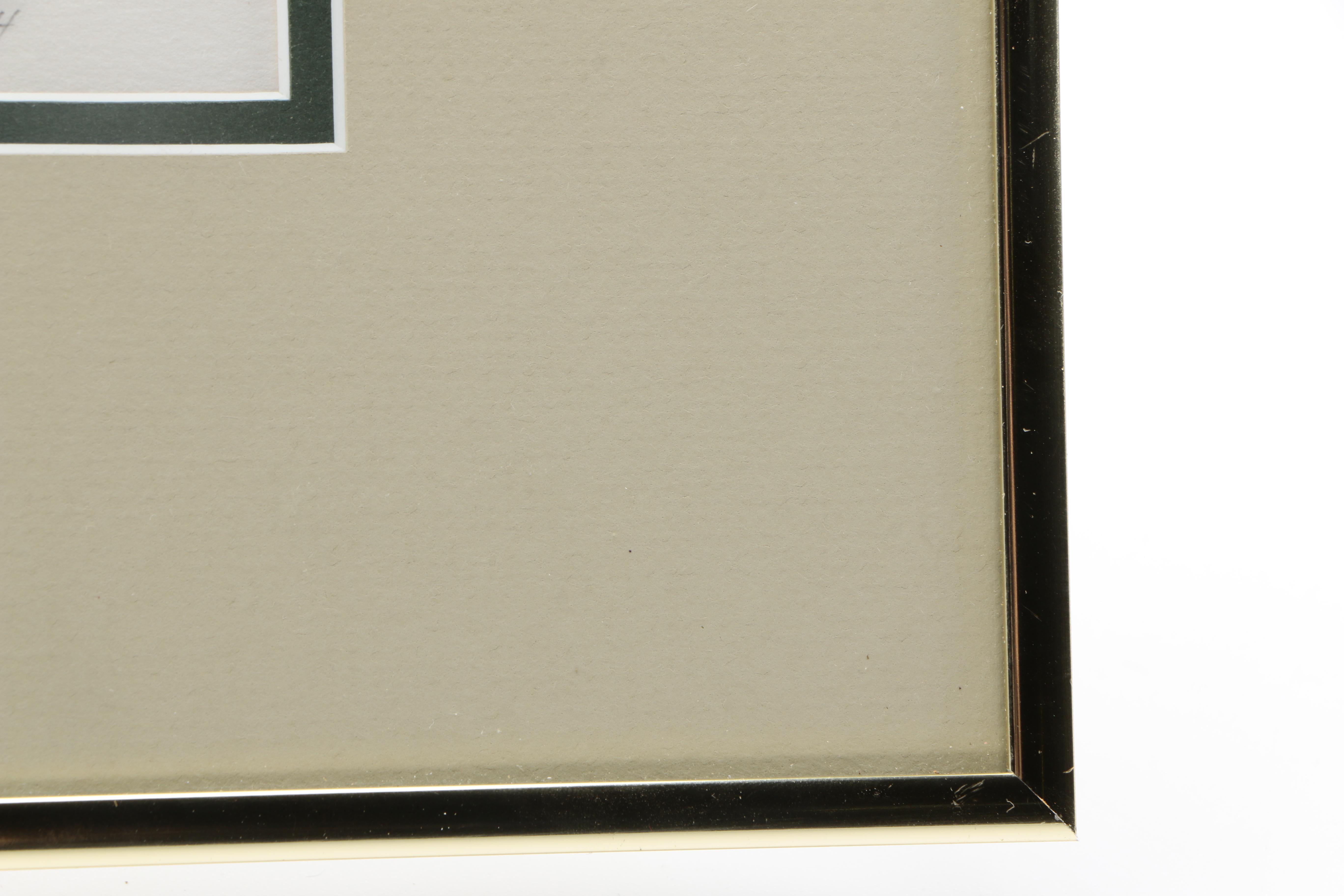 William T. Livesay Limited Edition Aquatint Etching "Sunlit Tree"