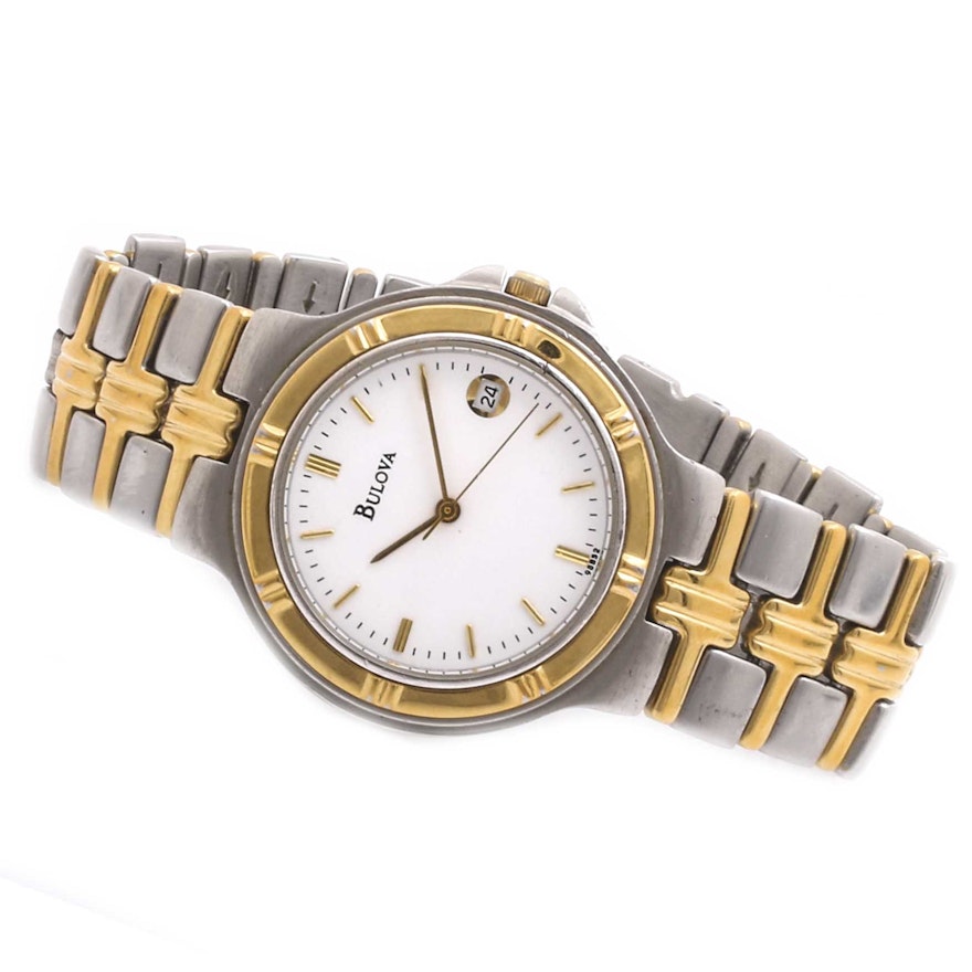 Bulova Two-Tone Stainless Steel Wristwatch