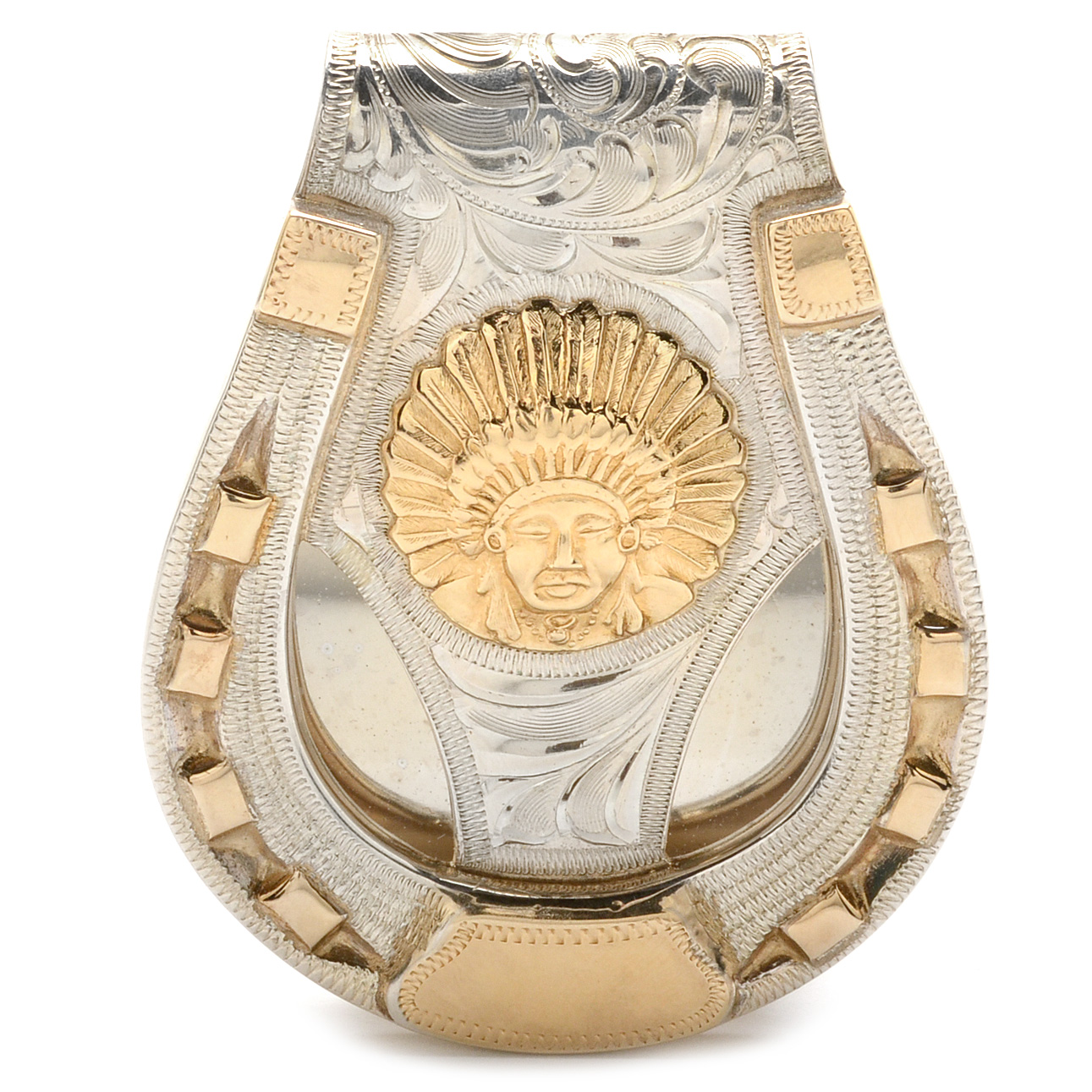 Bohlin Sterling Silver and 14K Gold Money Clip