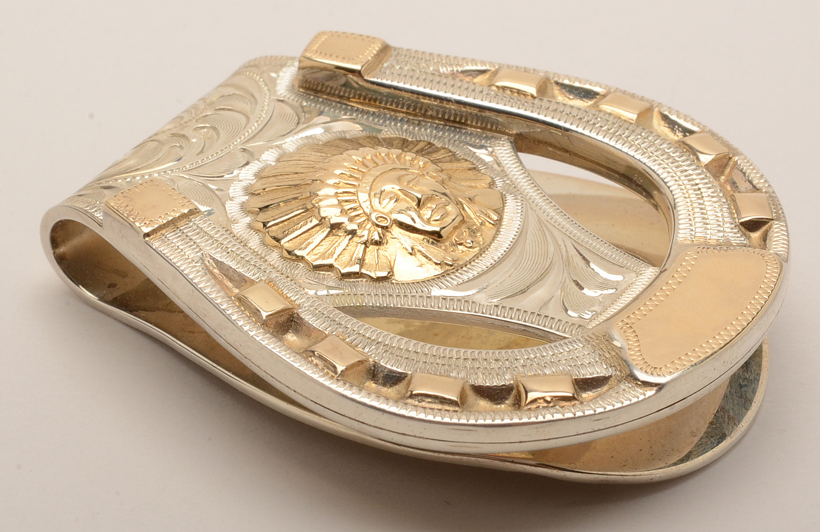 Bohlin Sterling Silver and 14K Gold Money Clip