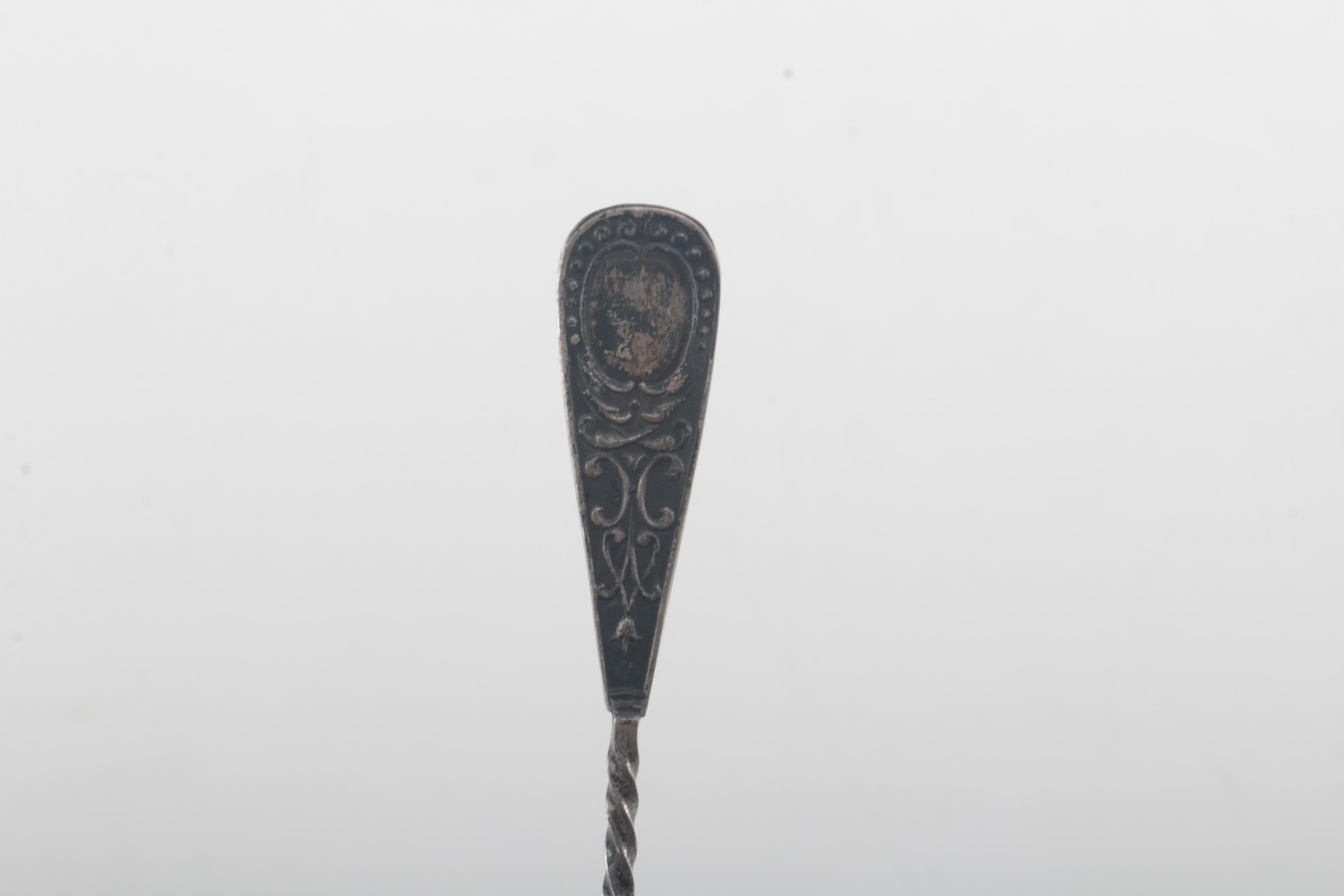 Ceramic Apple Sugar Jar With 800 Silver Spoon