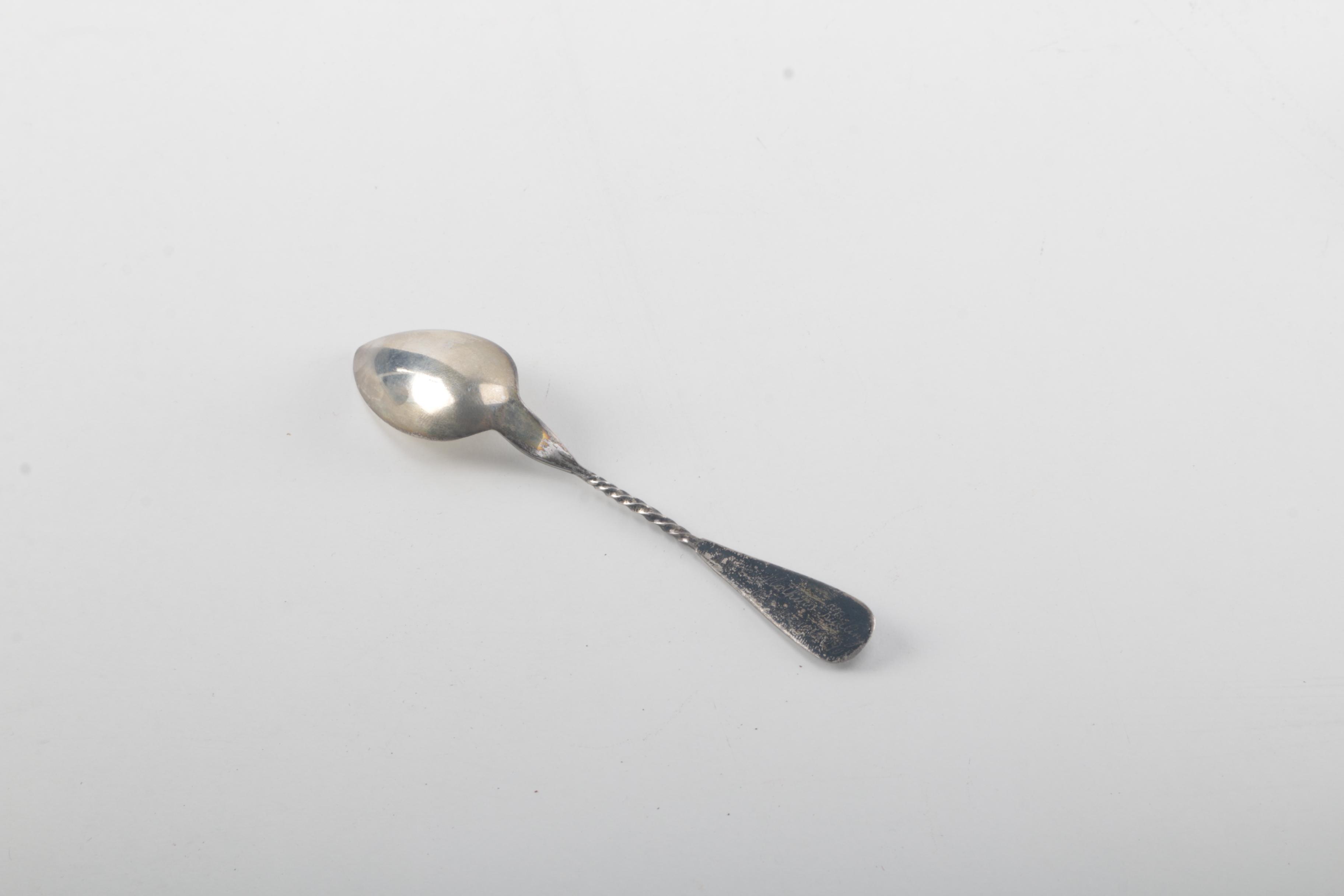 Ceramic Apple Sugar Jar With 800 Silver Spoon