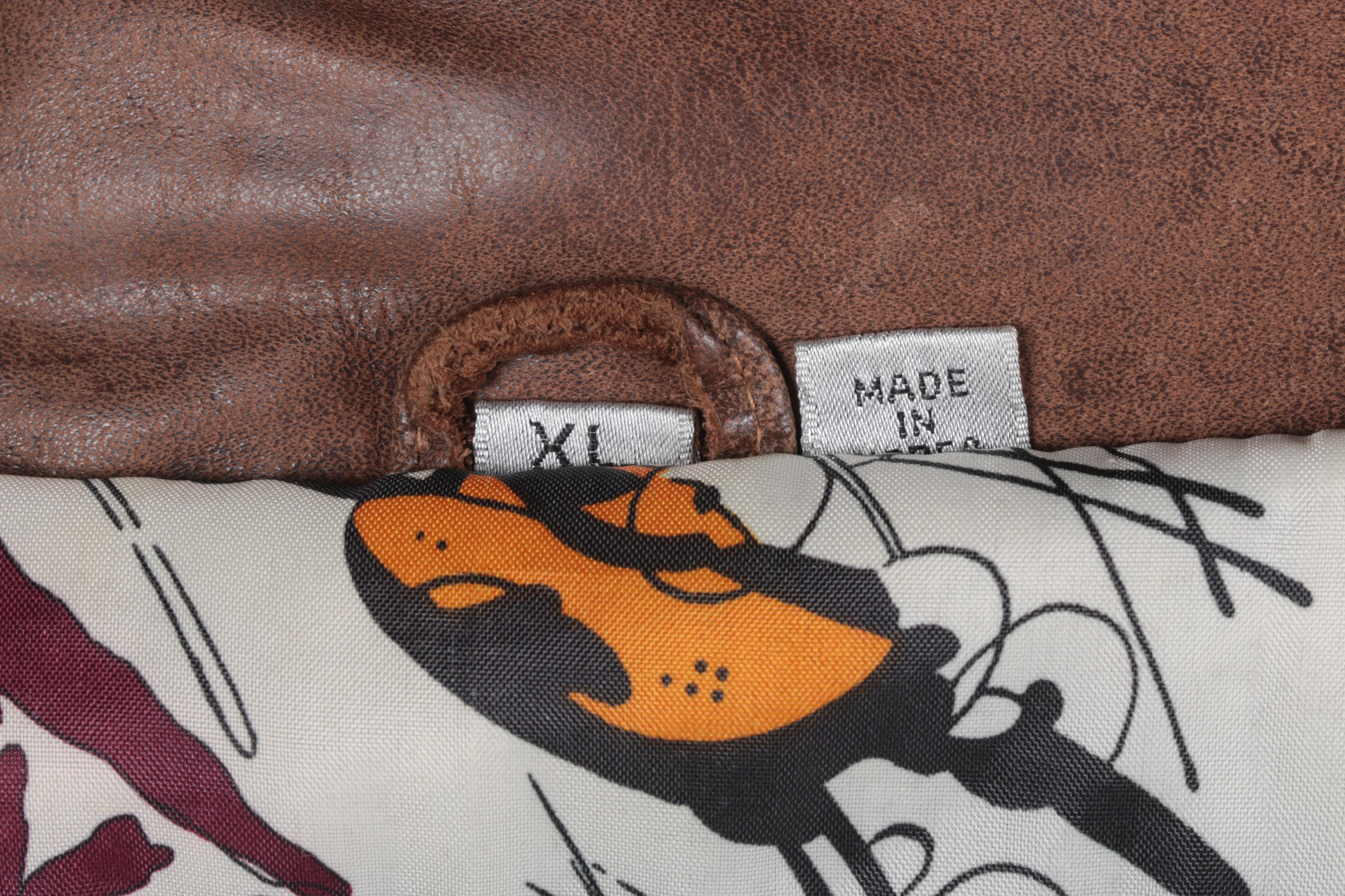 Durkee's Express Leather Flight Jacket and Philippe Monet Leather Jacket