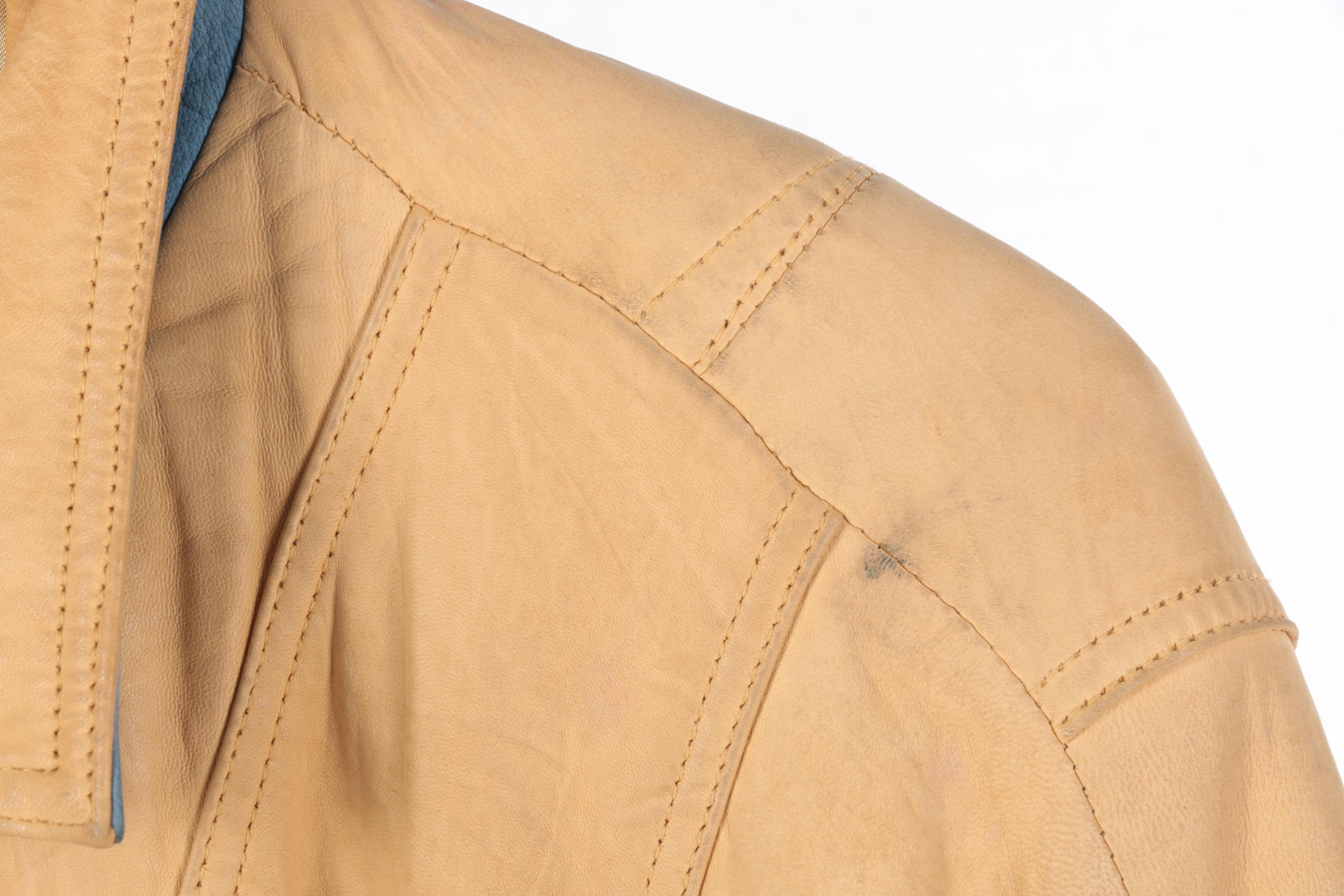 Durkee's Express Leather Flight Jacket and Philippe Monet Leather Jacket