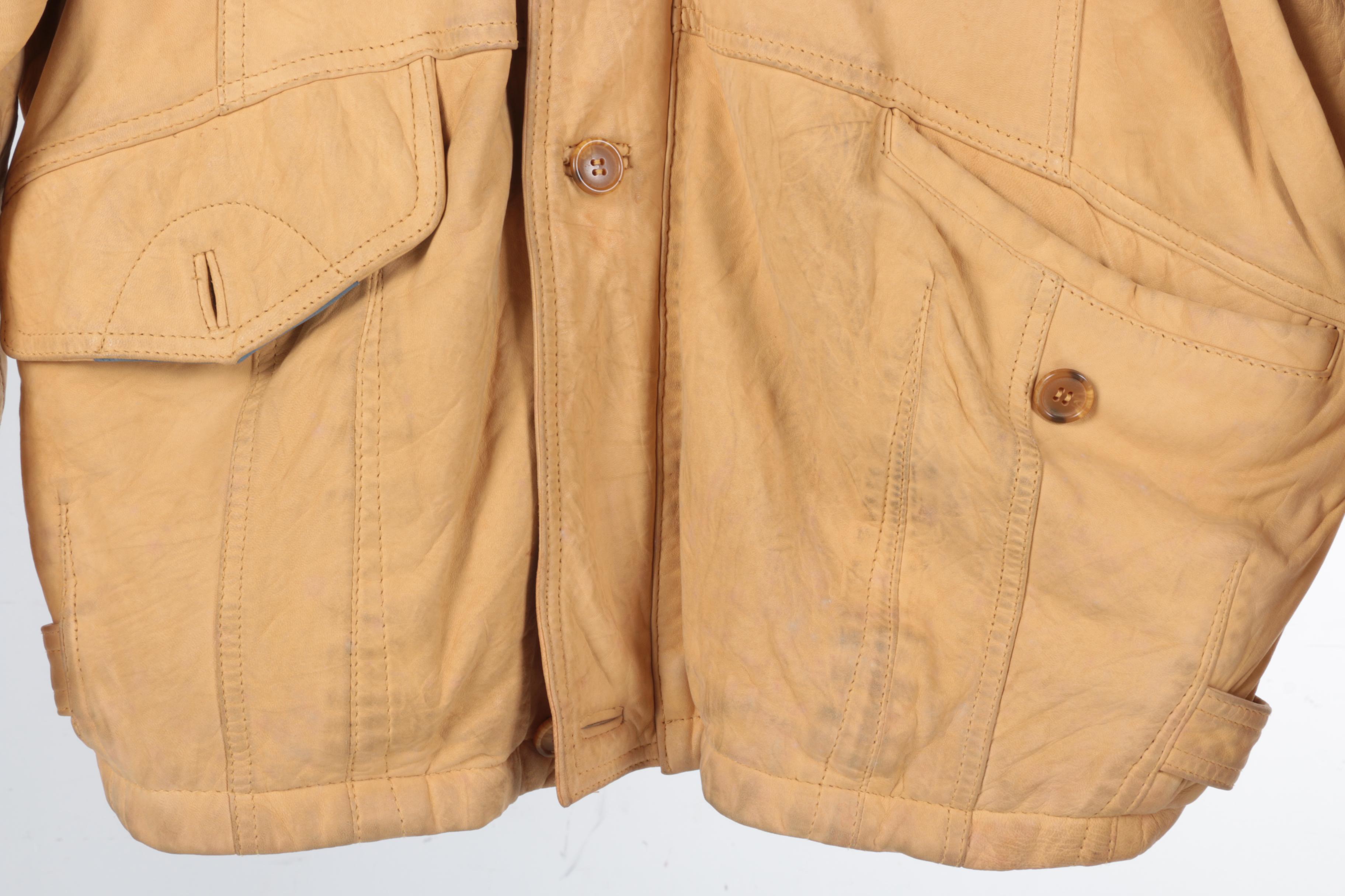 Durkee's Express Leather Flight Jacket and Philippe Monet Leather Jacket