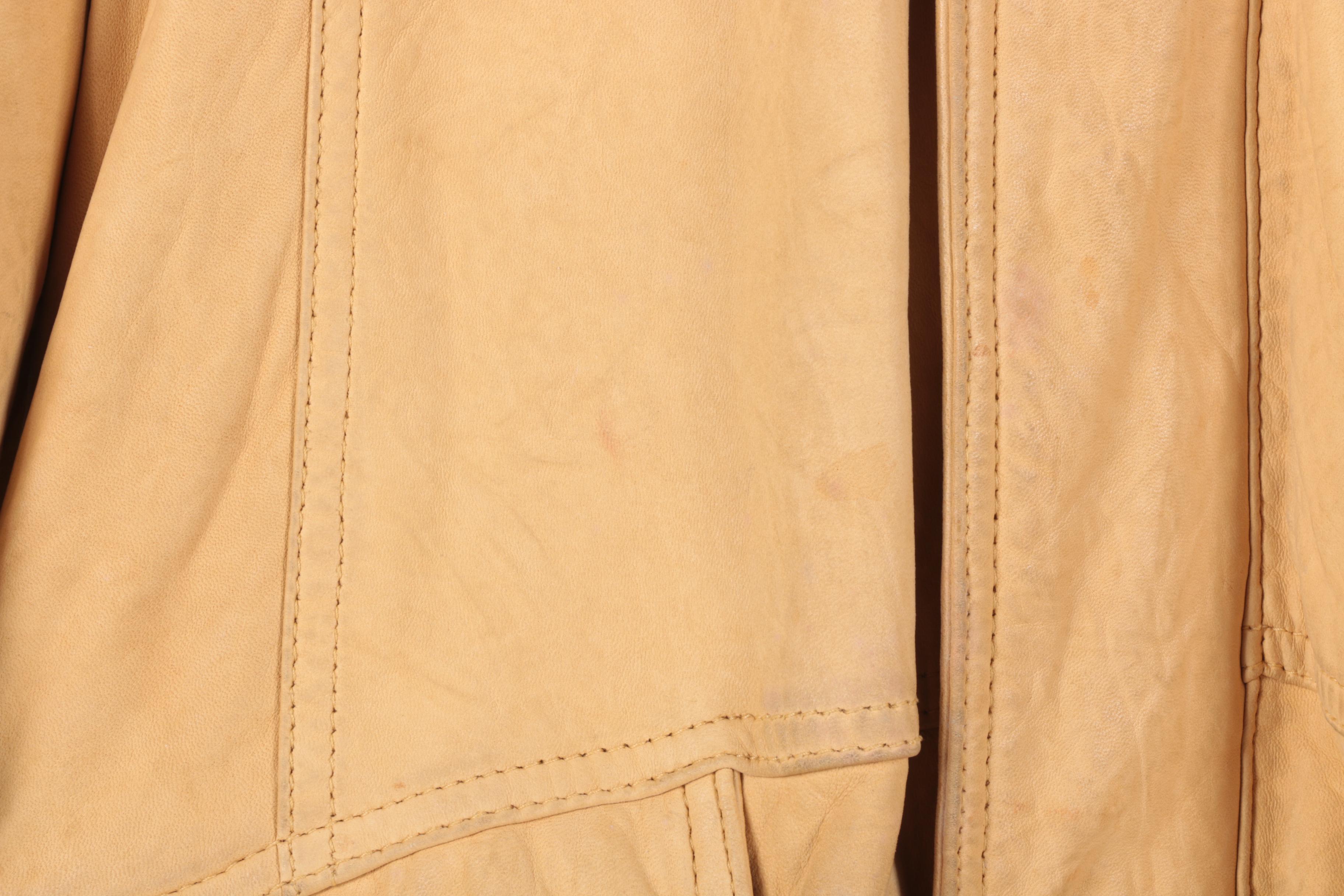 Durkee's Express Leather Flight Jacket and Philippe Monet Leather Jacket