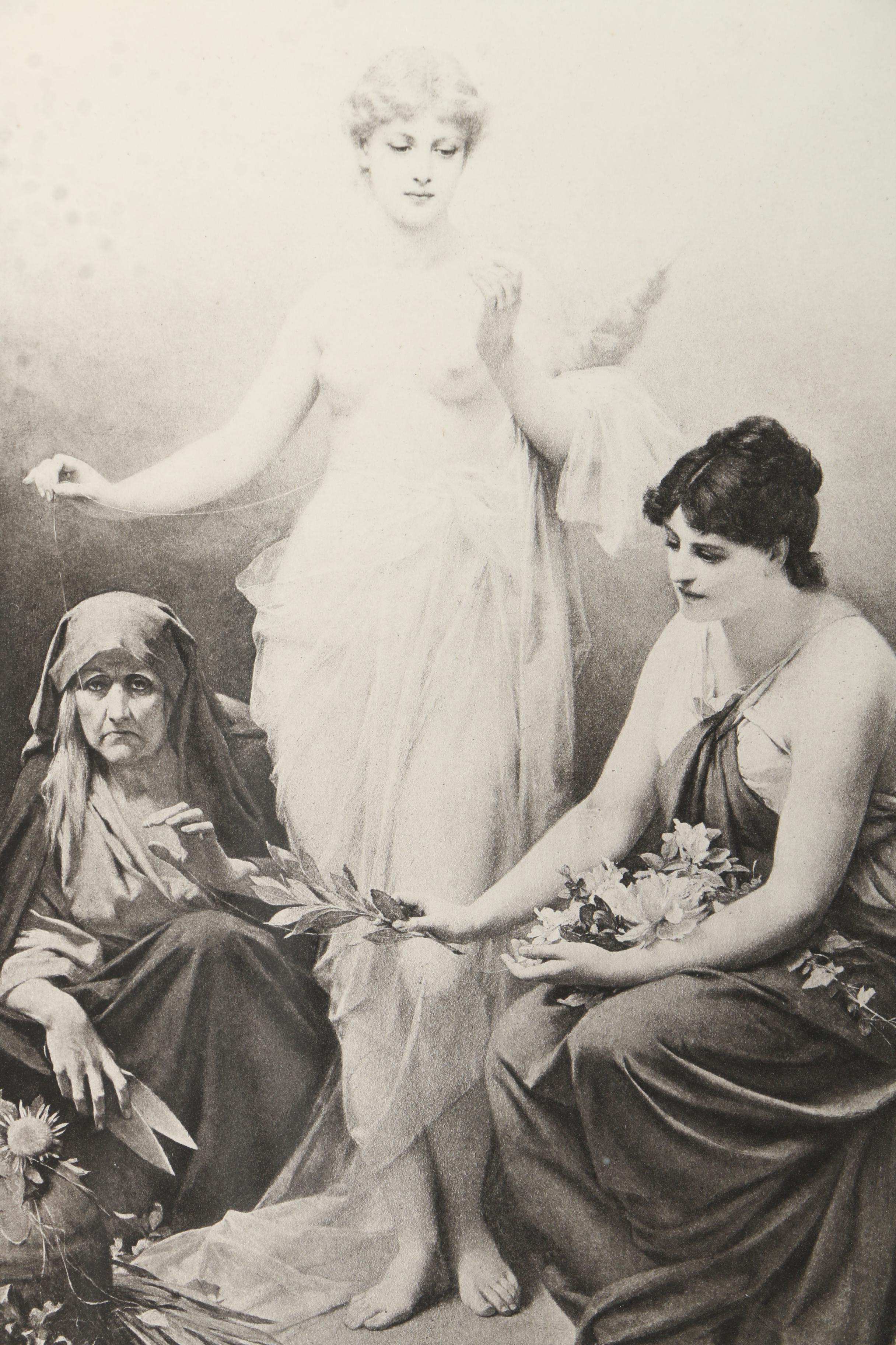 After Friedrich Paul Thumann Photogravure on Paper "The Three Fates"