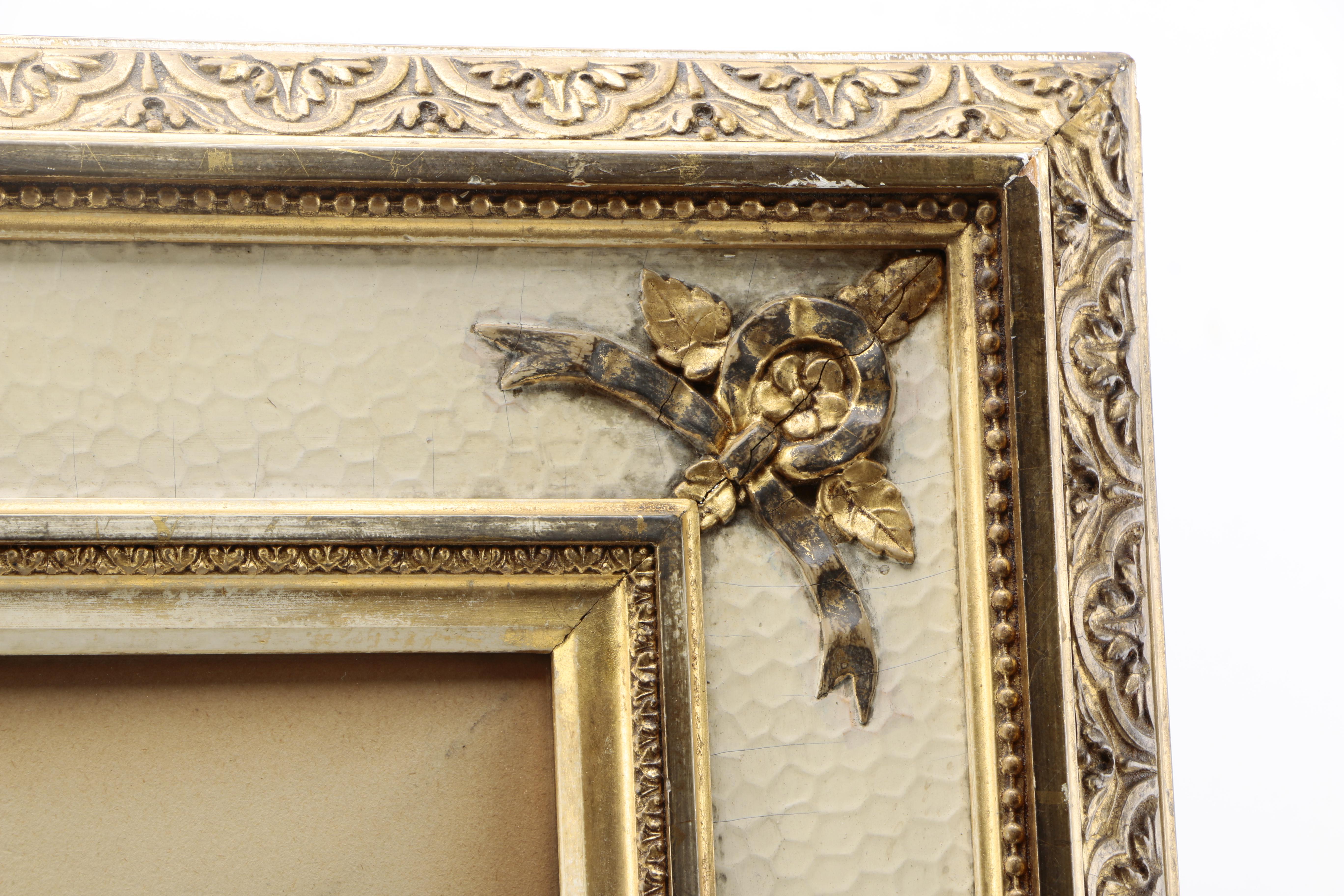 Paul Jean Lauters Watercolor Painting of Peasant Woman and Child