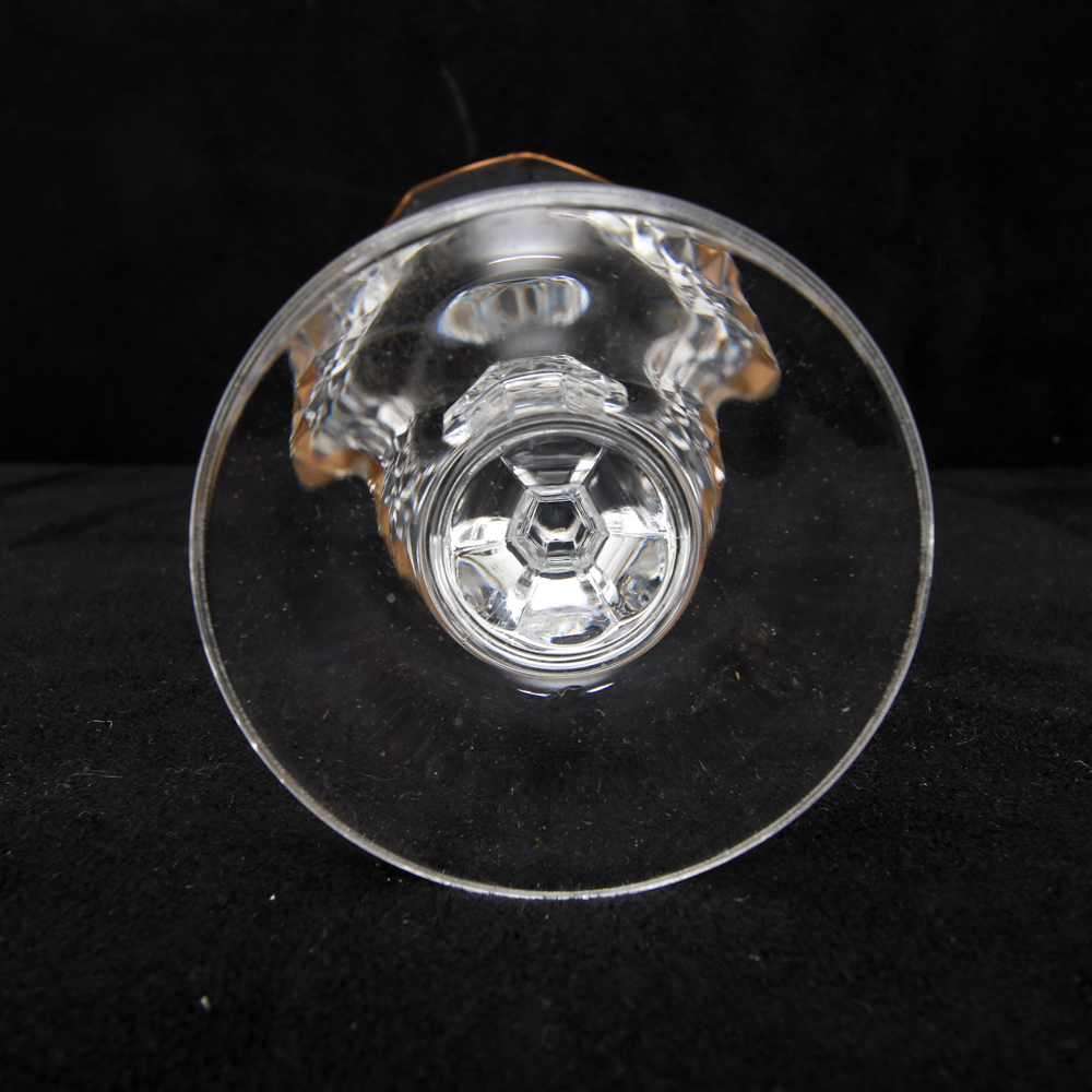 Four Crystal Glasses with Gilt Trim