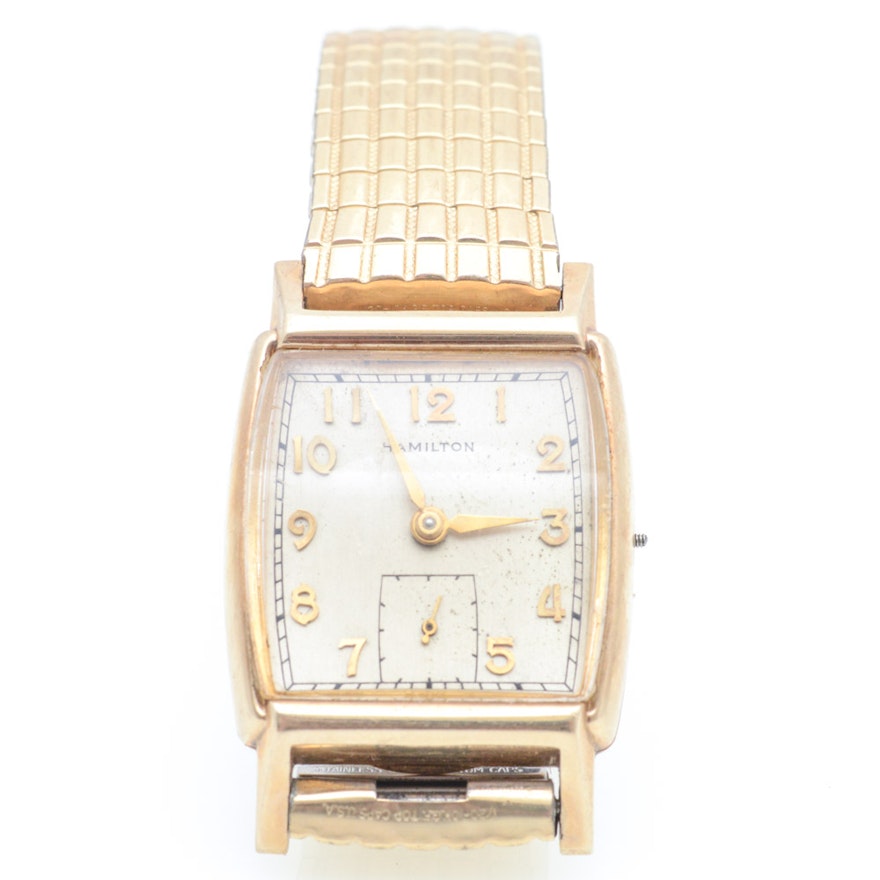 Hamilton 10K Yellow Gold Case Wristwatch