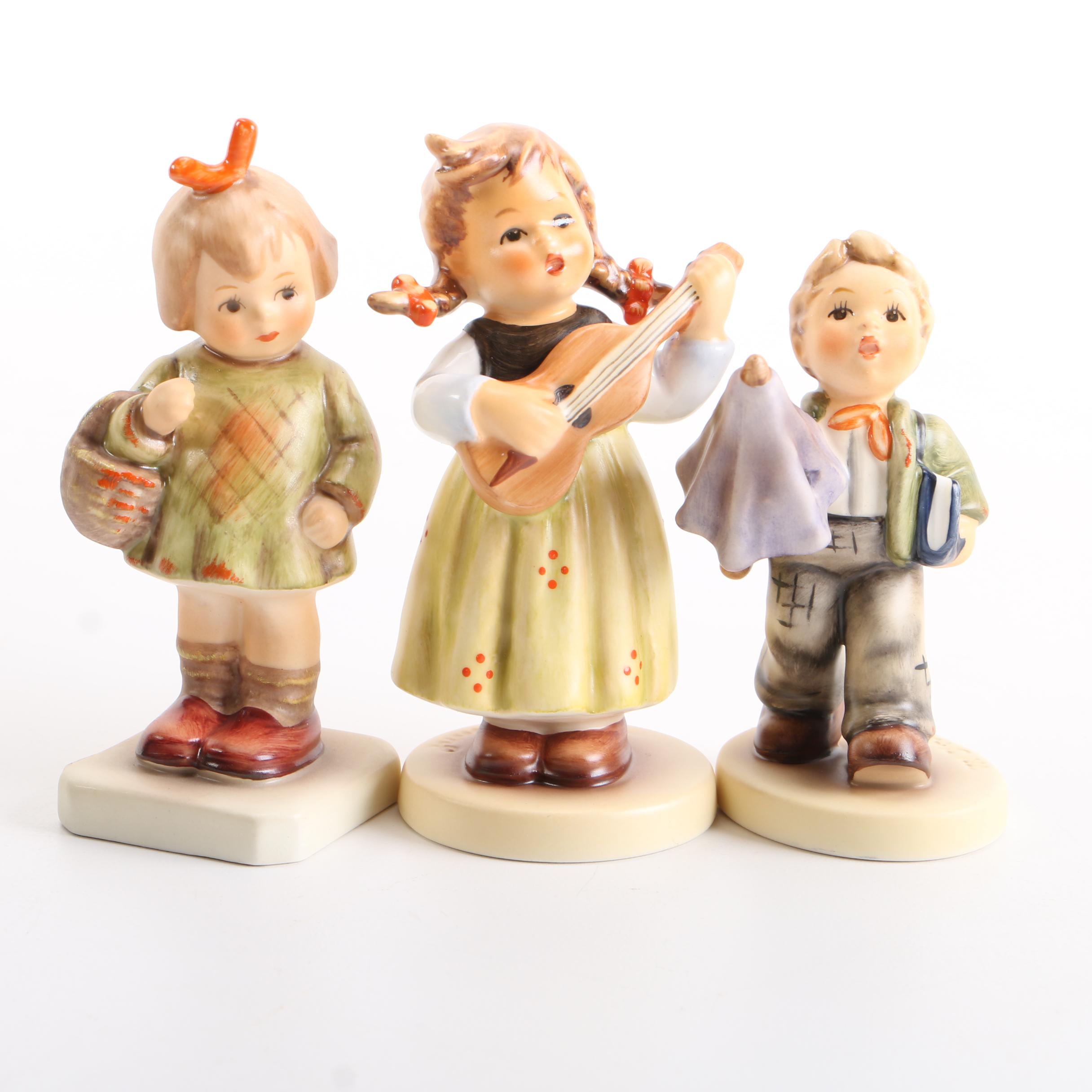 Hummel Figurines Including "Is It Raining?"
