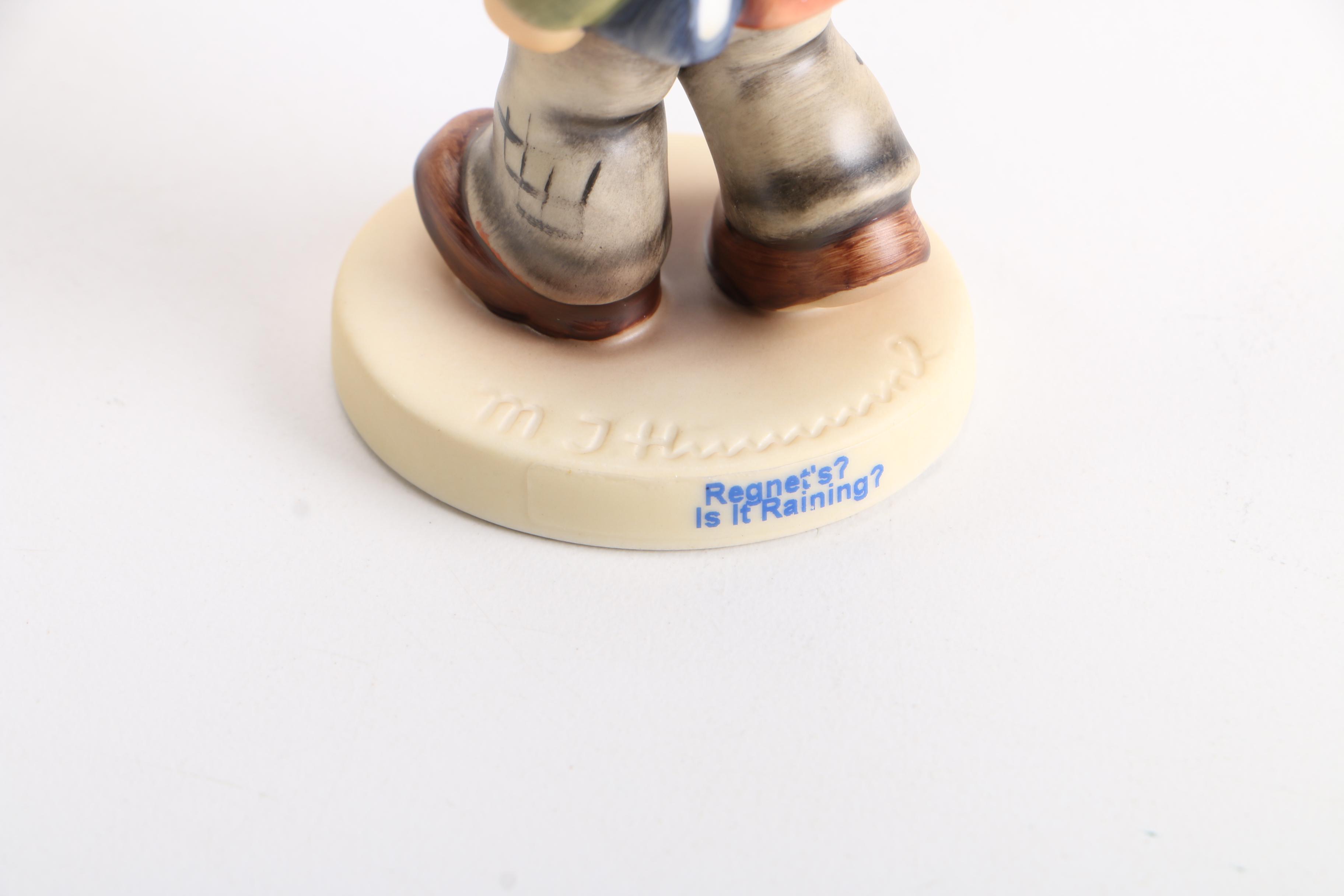 Hummel Figurines Including "Is It Raining?"