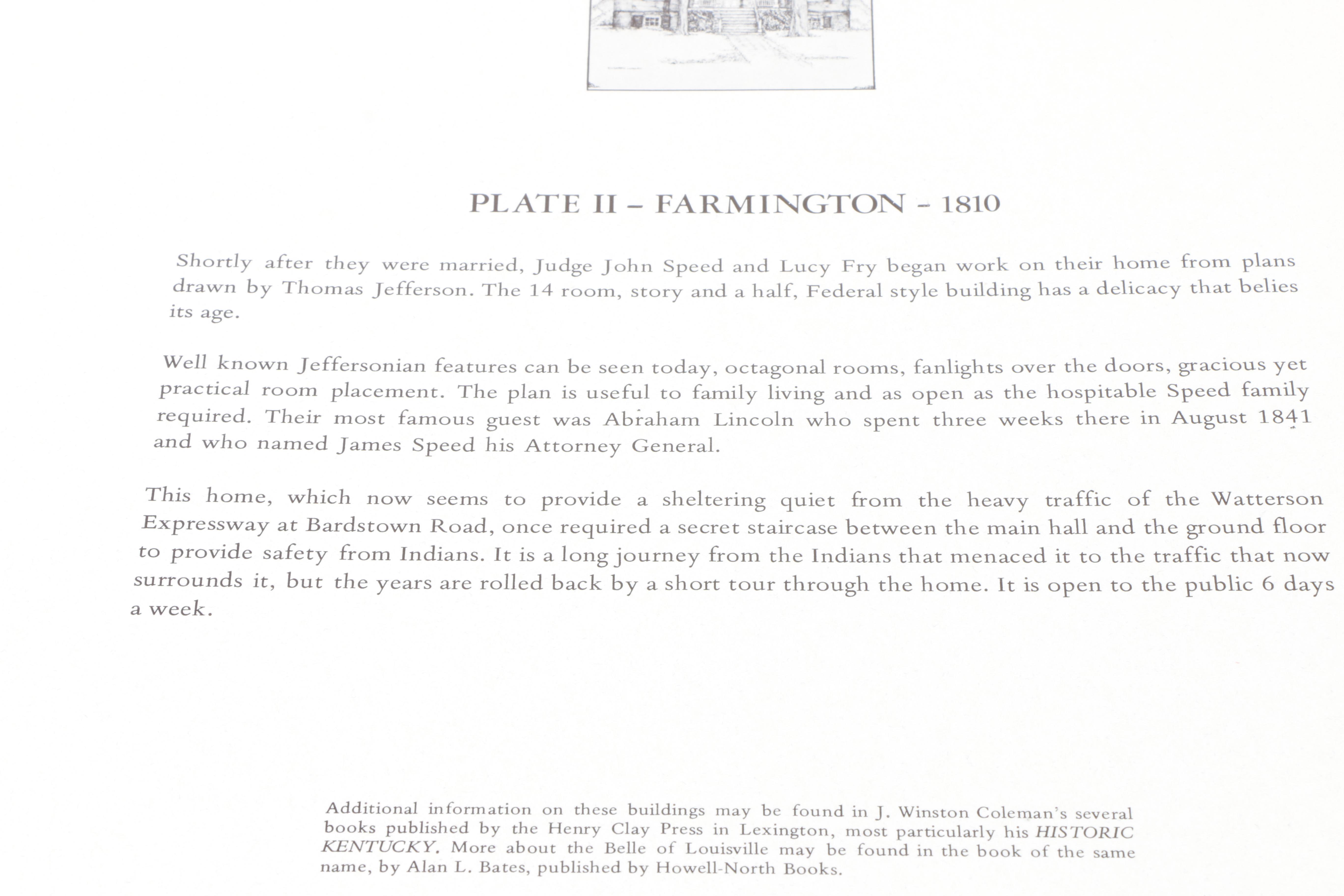 Elizabeth Luallen Limited Edition Offset Lithographs of Louisville Kentucky Landmarks