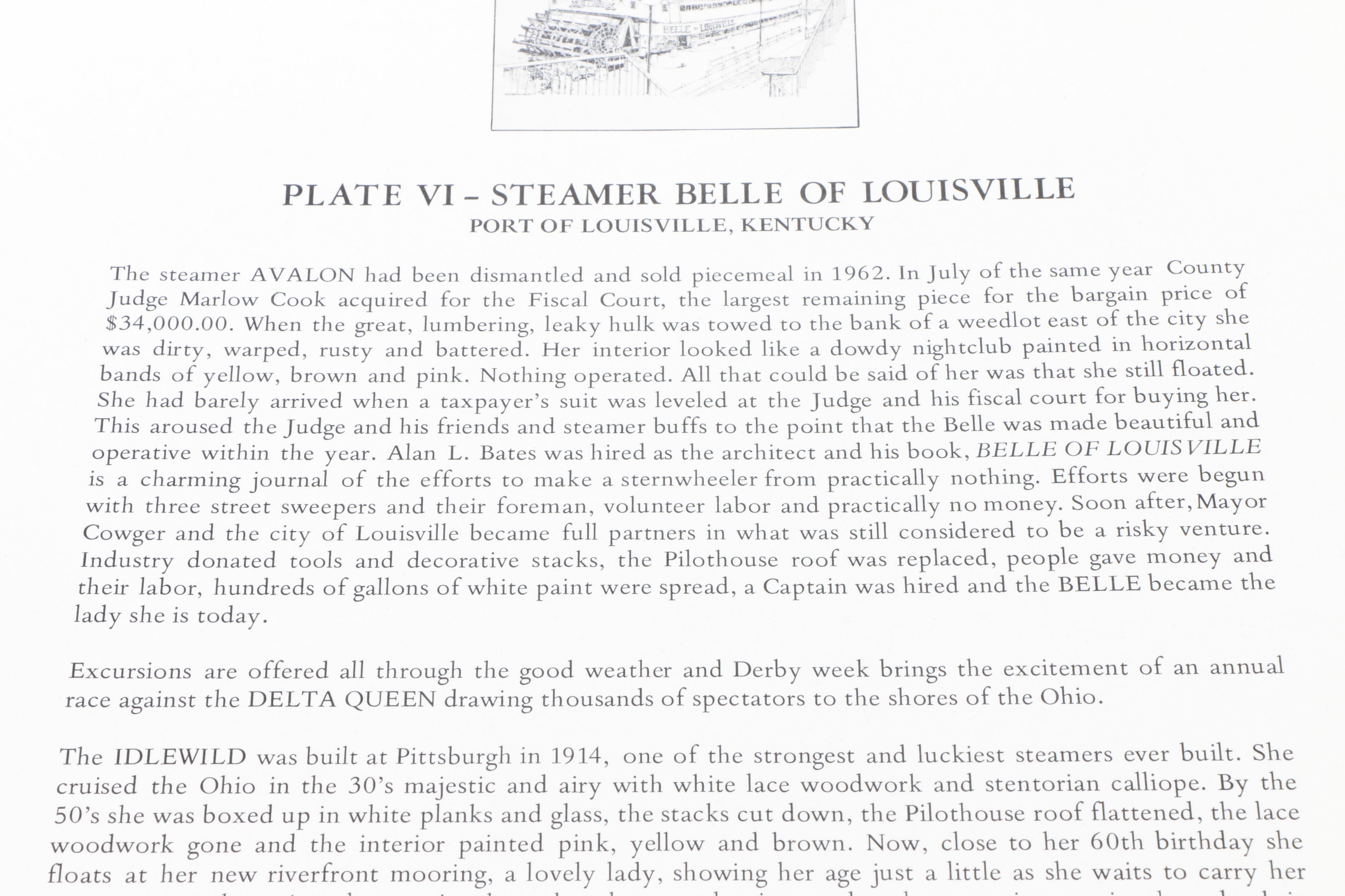 Elizabeth Luallen Limited Edition Offset Lithographs of Louisville Kentucky Landmarks