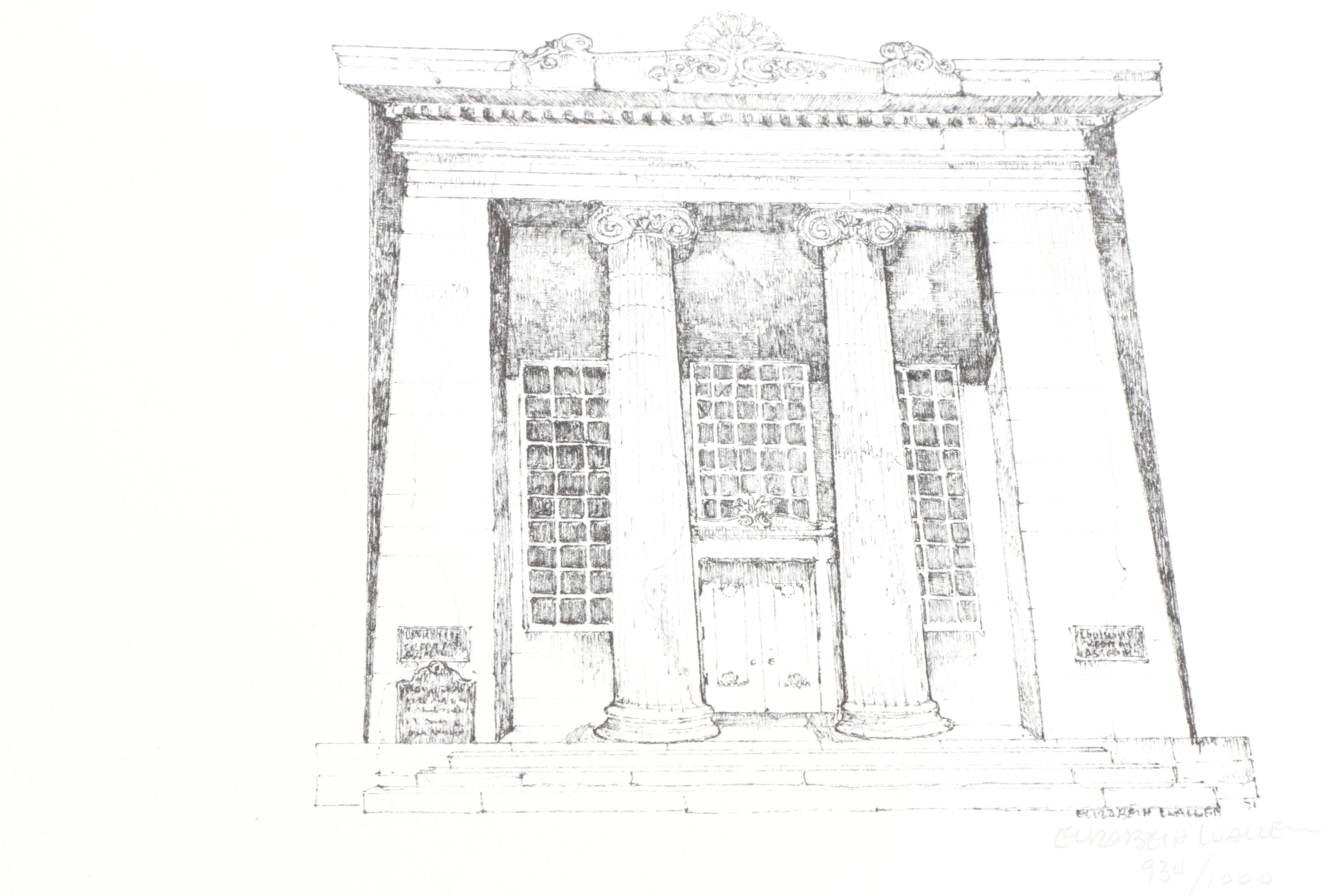 Elizabeth Luallen Limited Edition Offset Lithographs of Louisville Kentucky Landmarks