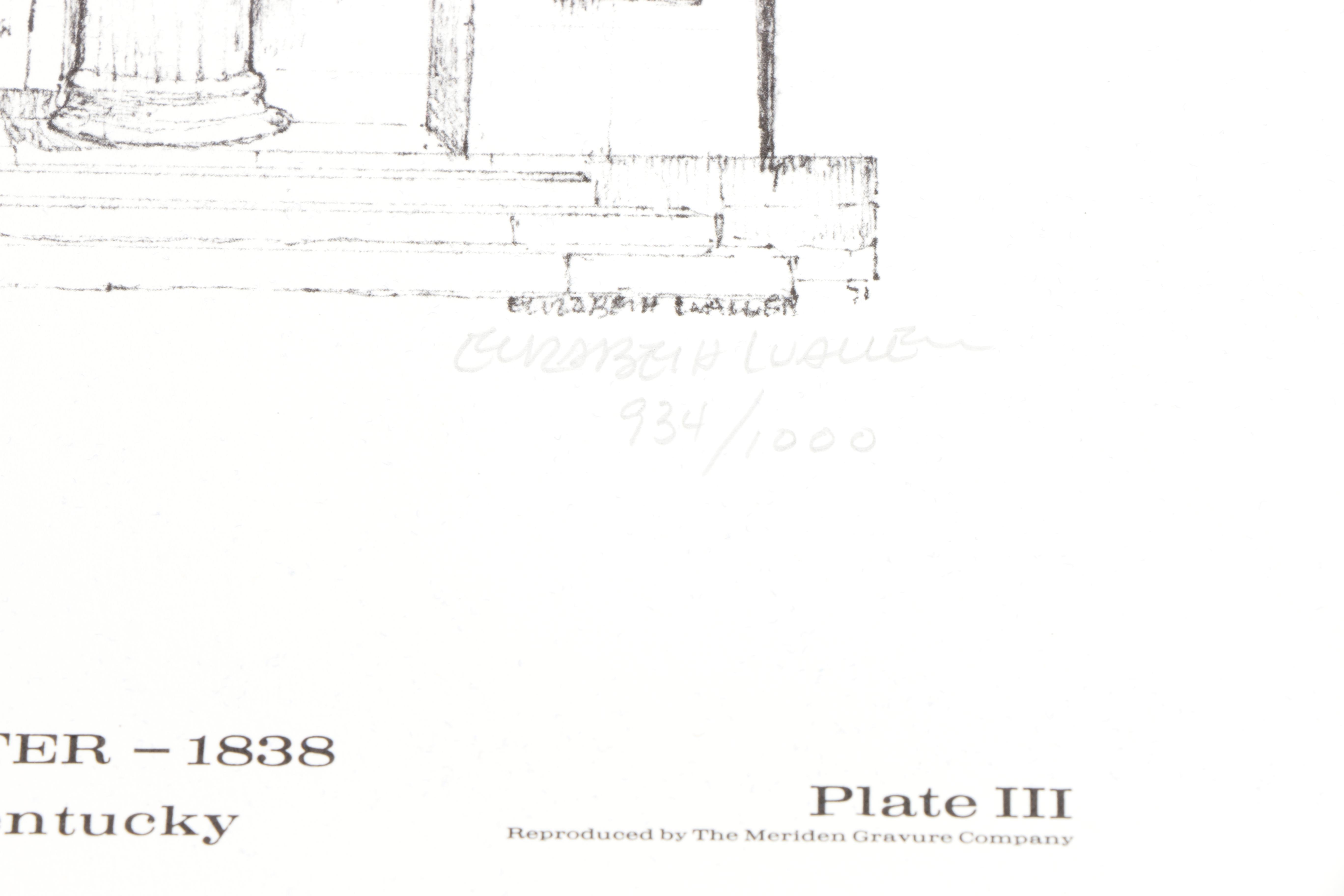Elizabeth Luallen Limited Edition Offset Lithographs of Louisville Kentucky Landmarks
