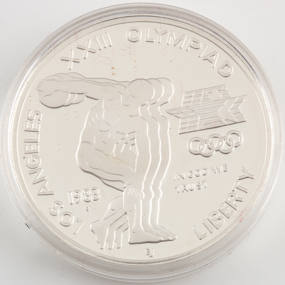 1984 Proof Set of Olympic Gold and Silver Commemorative Coins