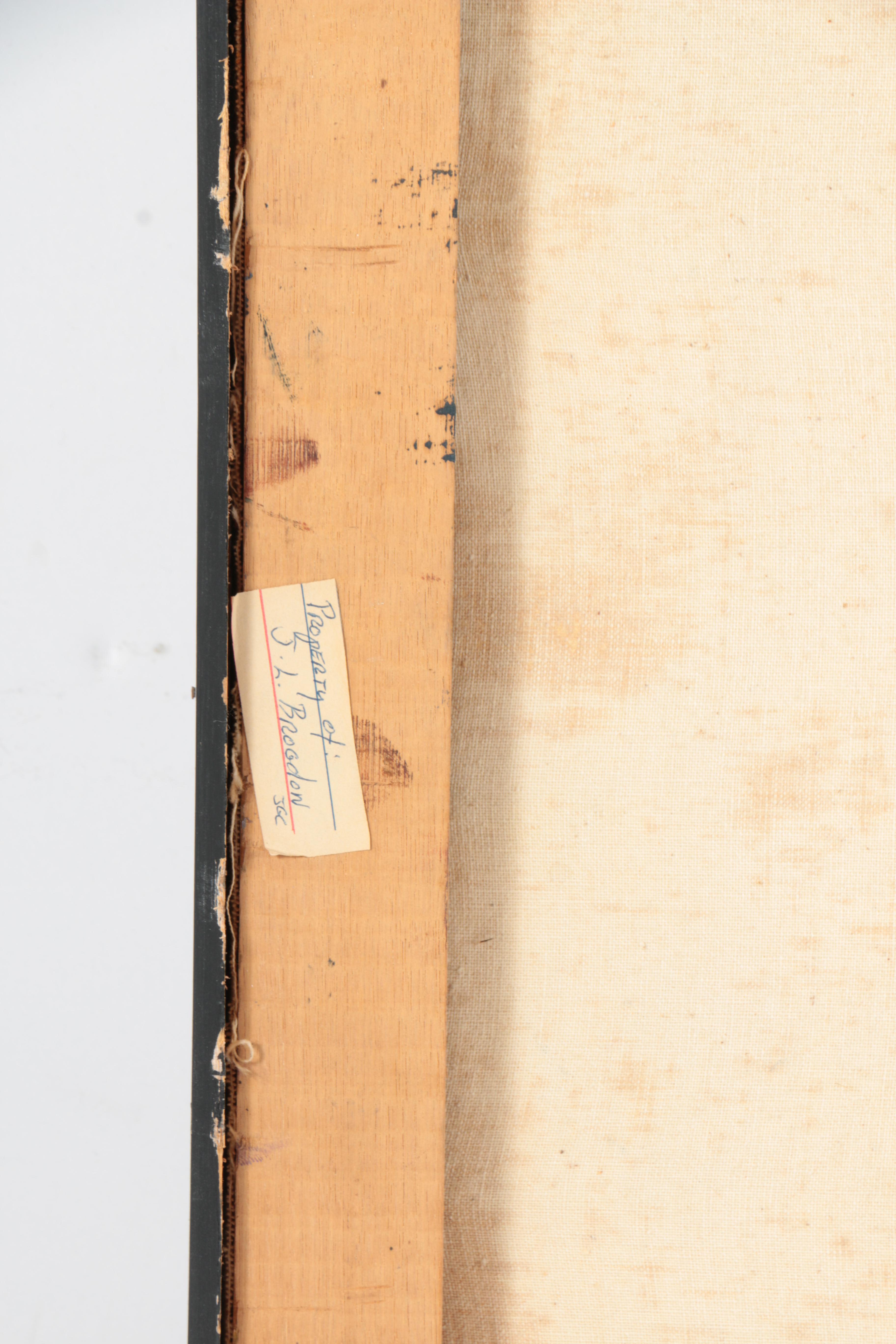 1964 French Acrylic Painting on Canvas of Musicians Performing