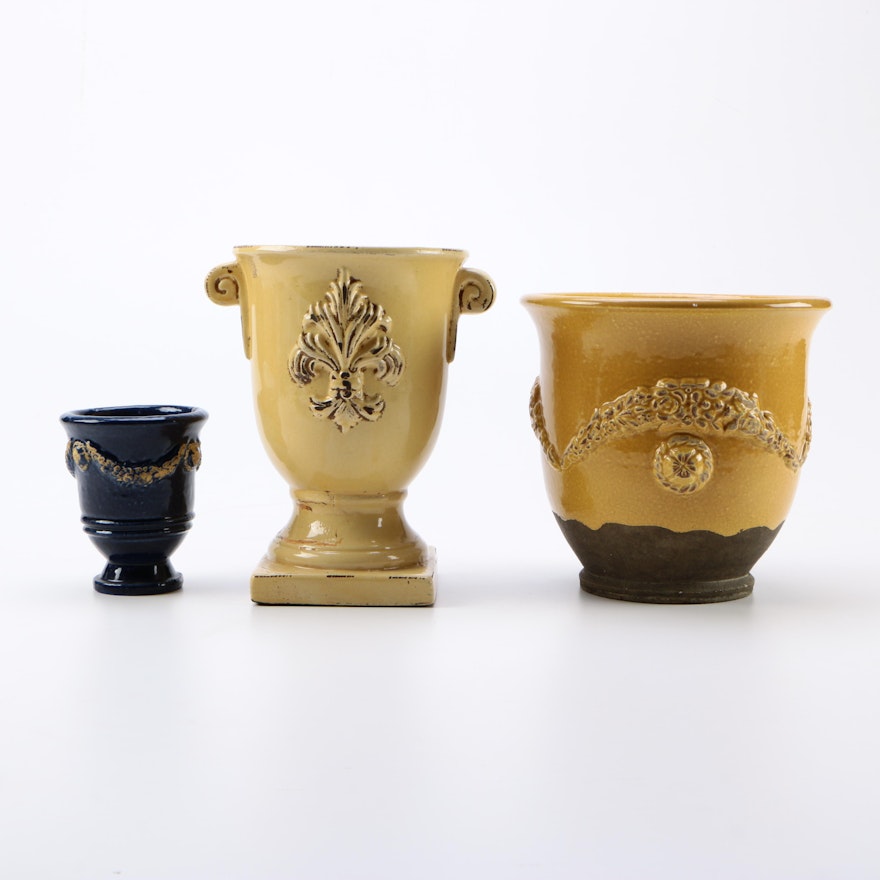 Neoclassical Inspired Ceramic Vases