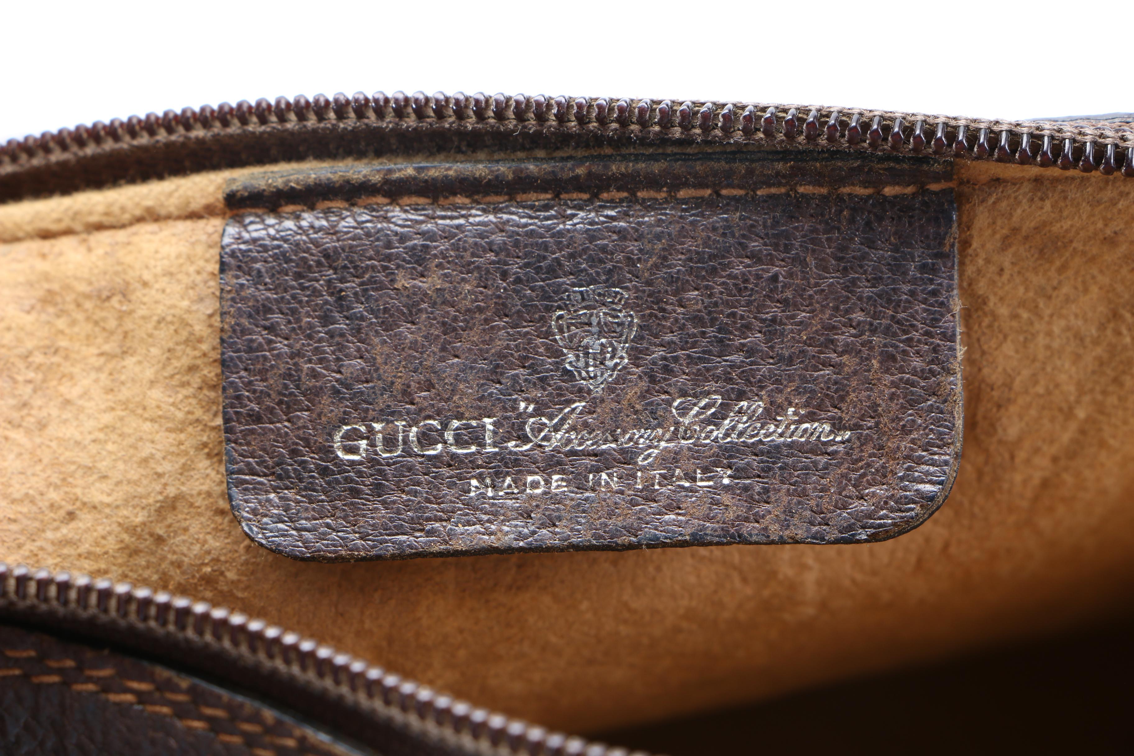 Vintage Gucci Signature Canvas Crossbody