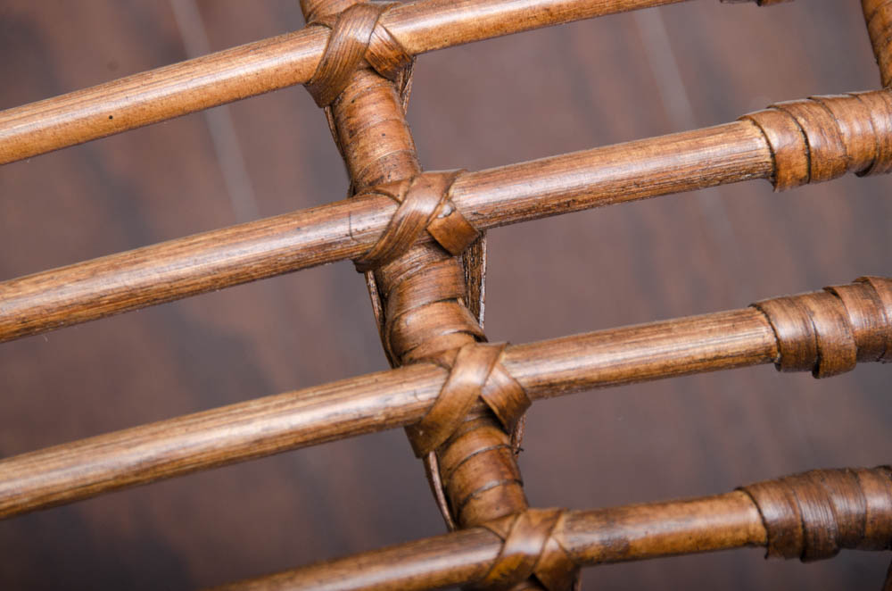 Vintage Modern Rattan Accent Chair