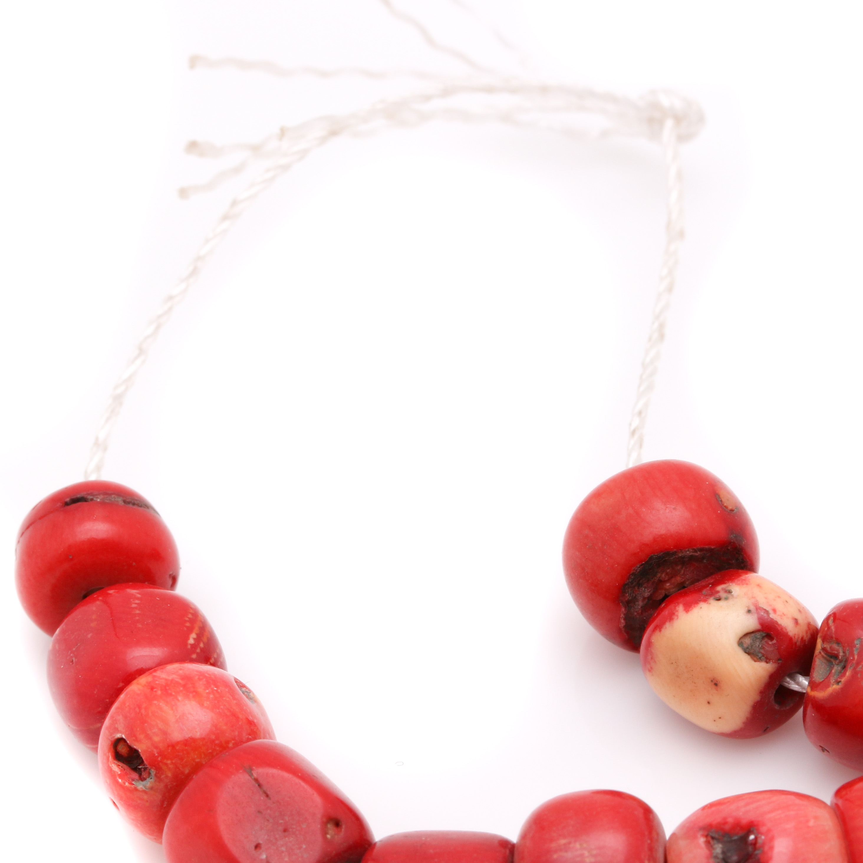 Sterling Silver Coral Beaded Necklaces
