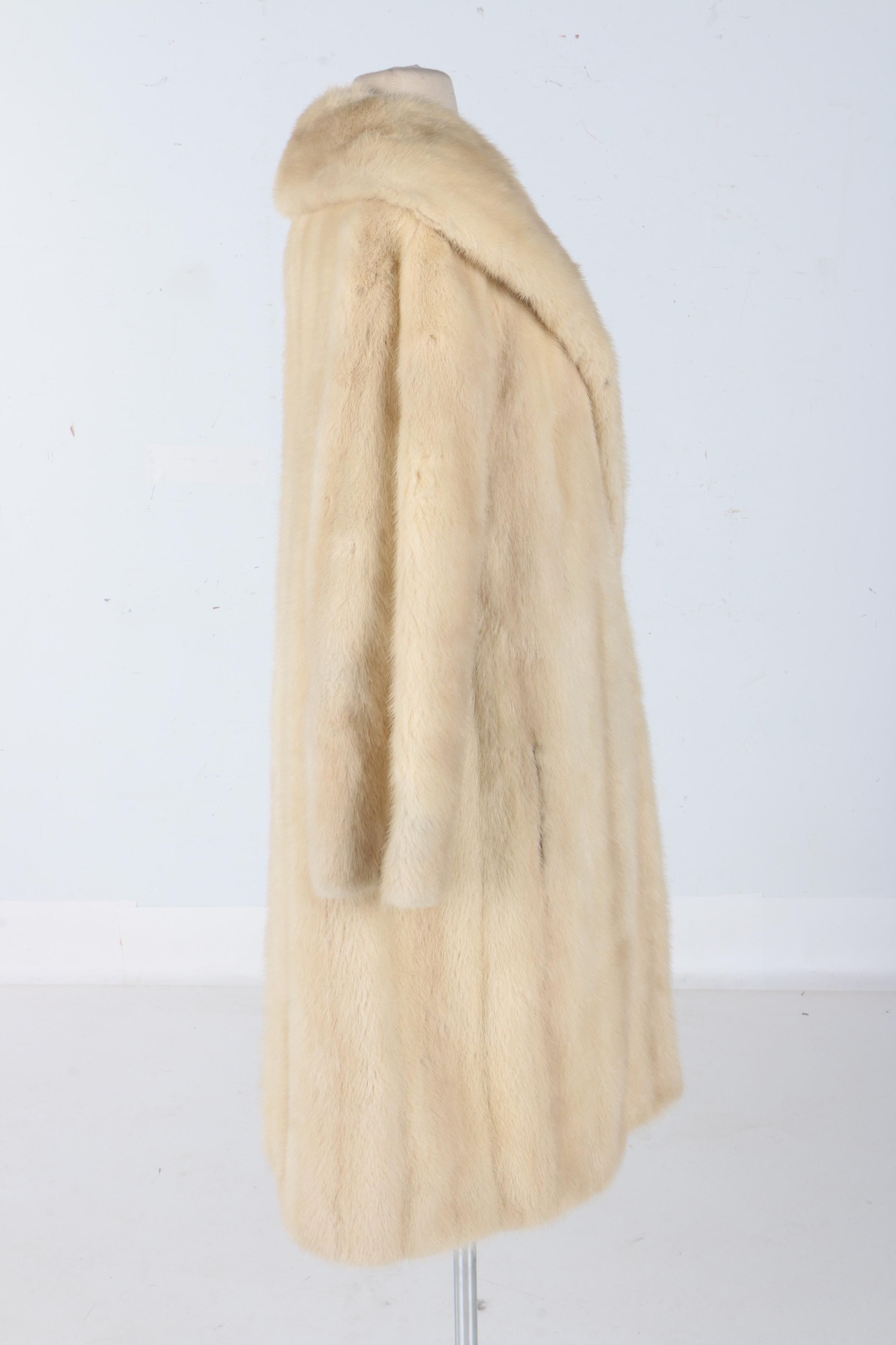 Kramer's Blonde Mink Fur Women's Dress Coat