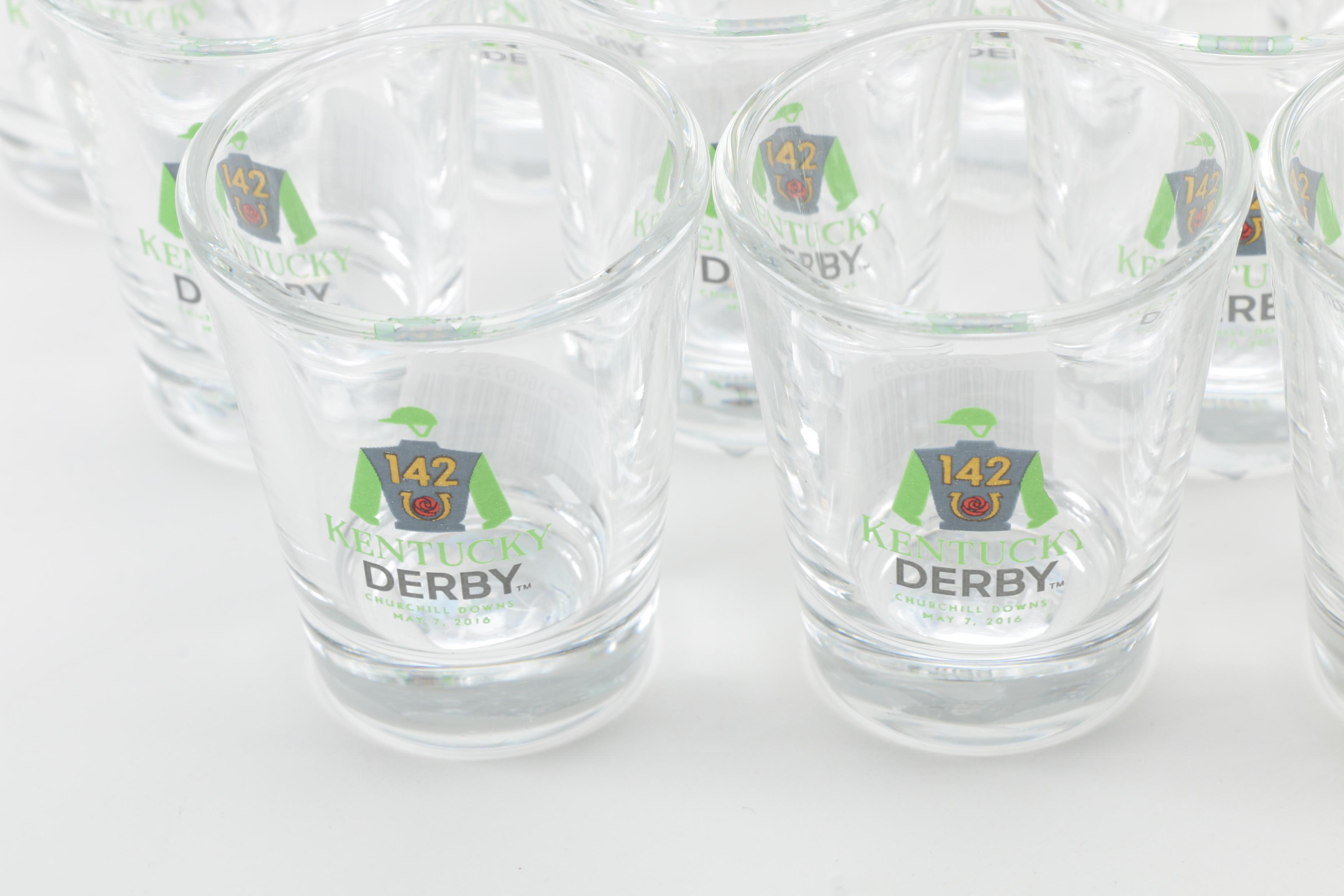 Set of 2016 Kentucky Derby Shot Glasses